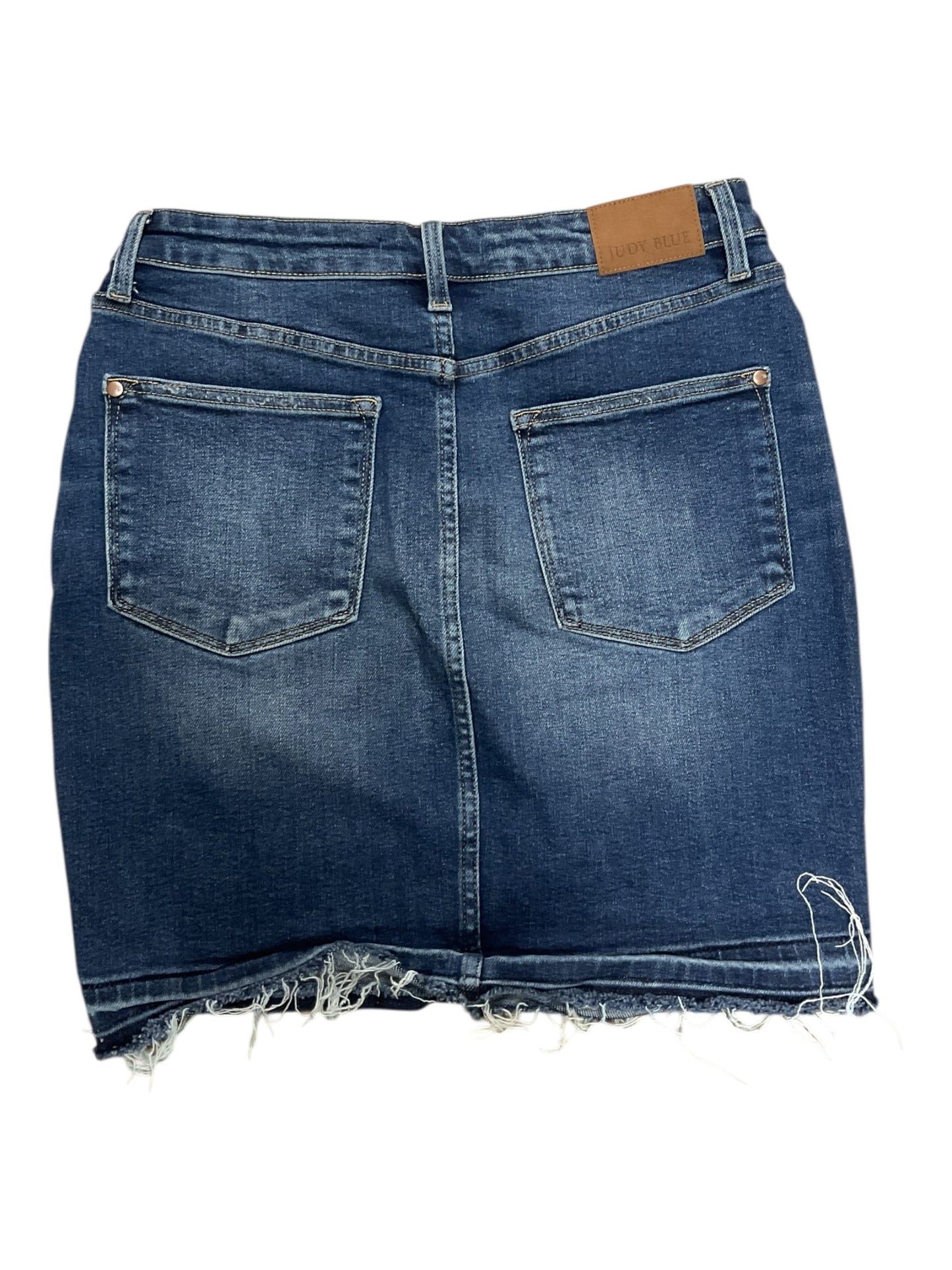 Skirt Mini & Short By Judy Blue In Blue Denim, Size:Xl