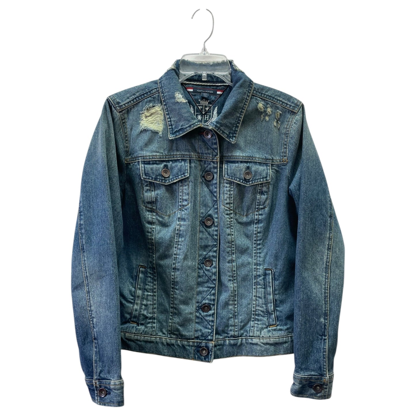 Jacket Denim By Tommy Hilfiger In Blue, Size:Xl