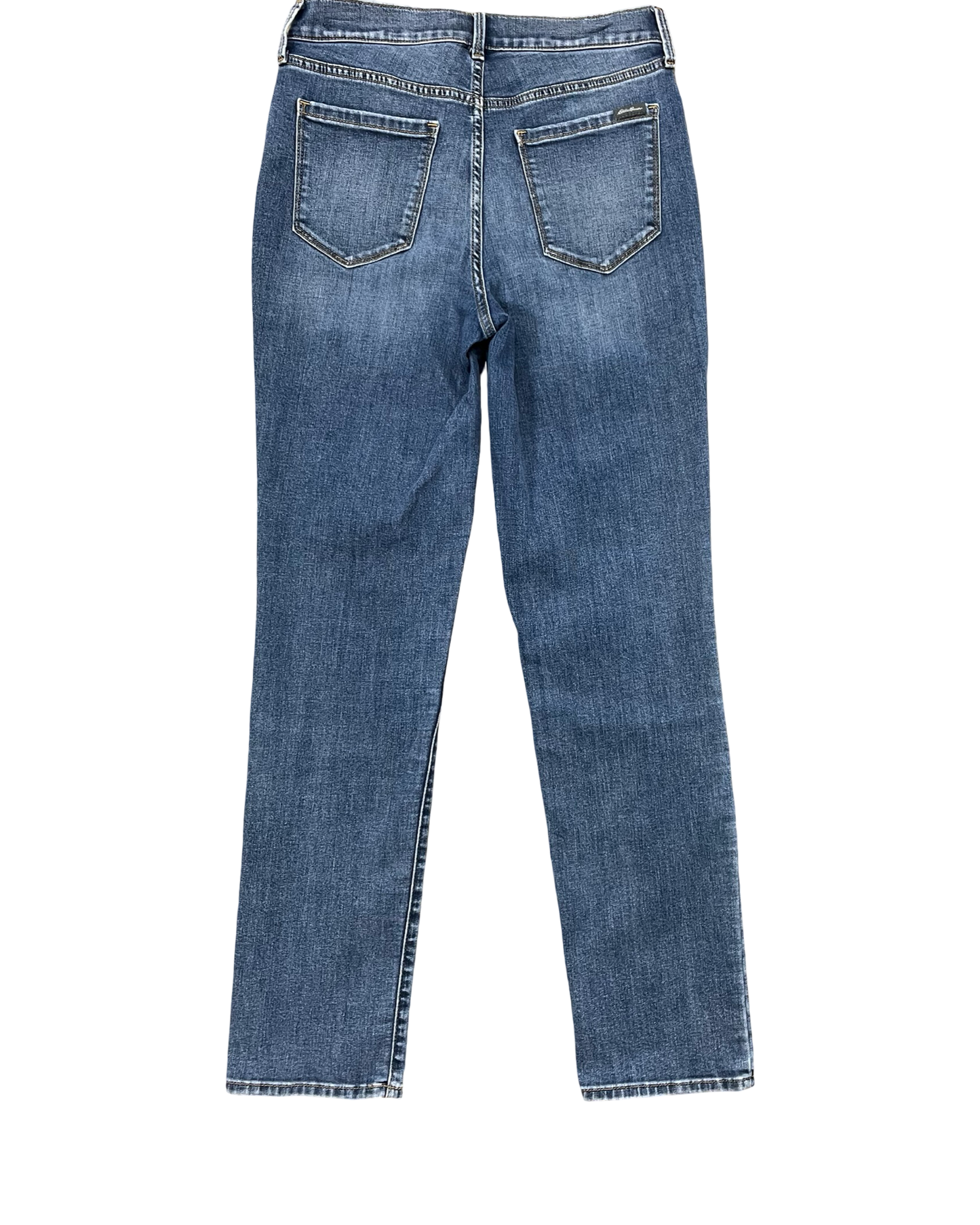 Jeans Straight By Eddie Bauer In Blue Denim, Size:6
