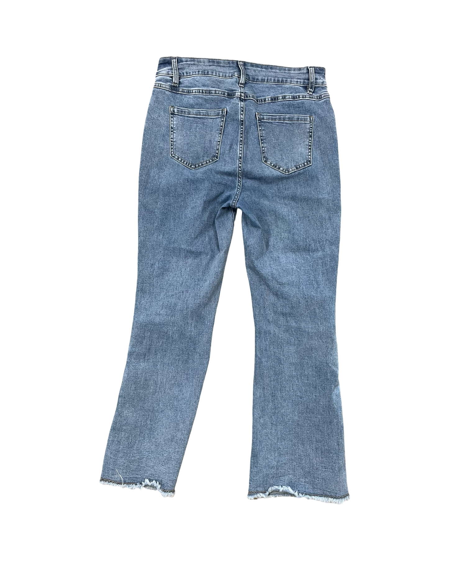 Jeans Flared By Charlie B In Blue Denim, Size:6