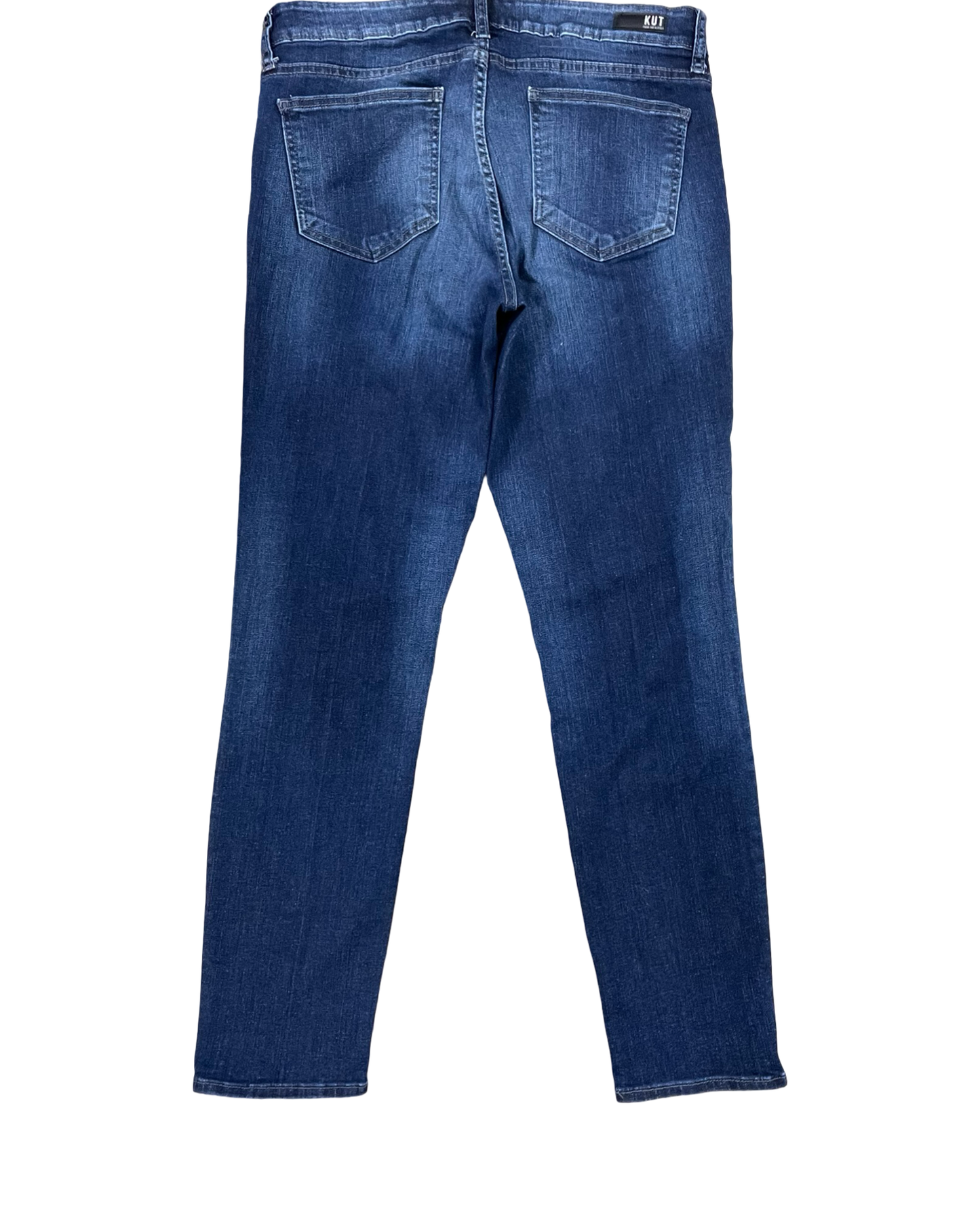 Jeans Straight By Kut In Blue Denim, Size:8