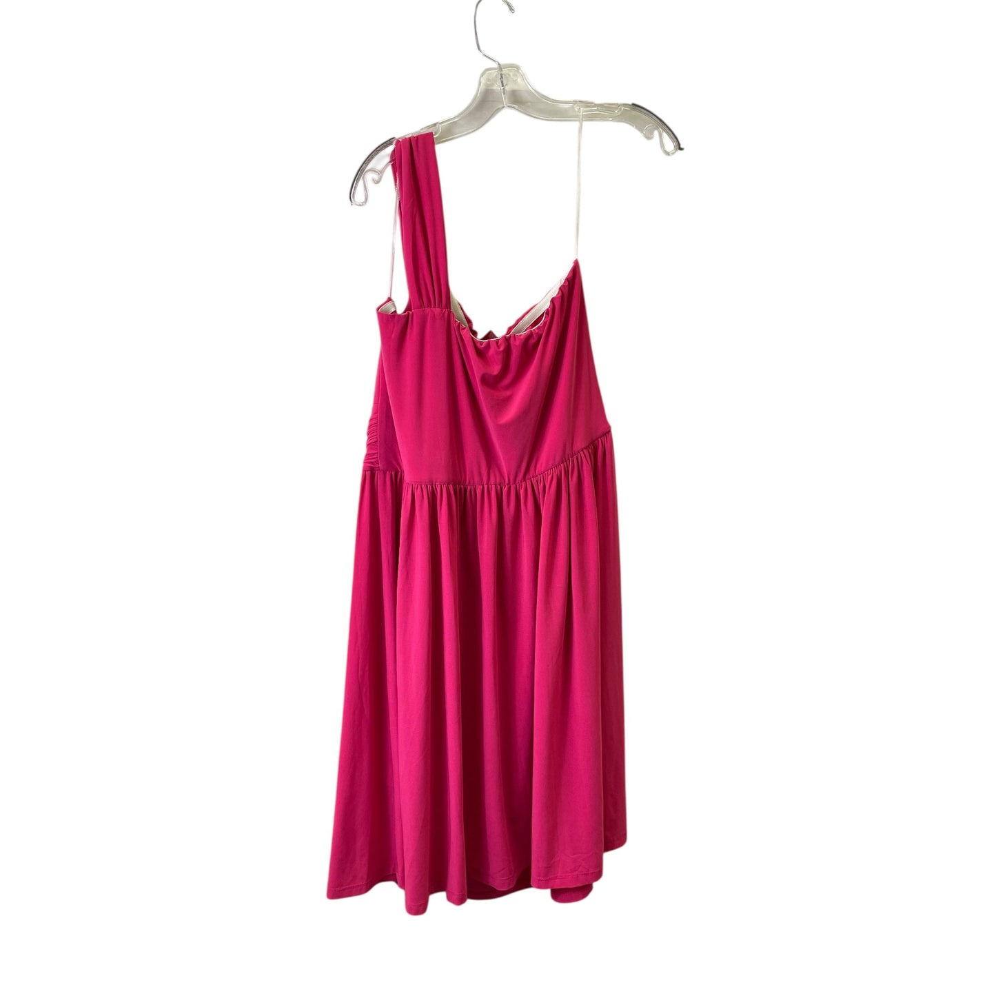 Dress Casual Short By Avenue In Pink, Size:1X