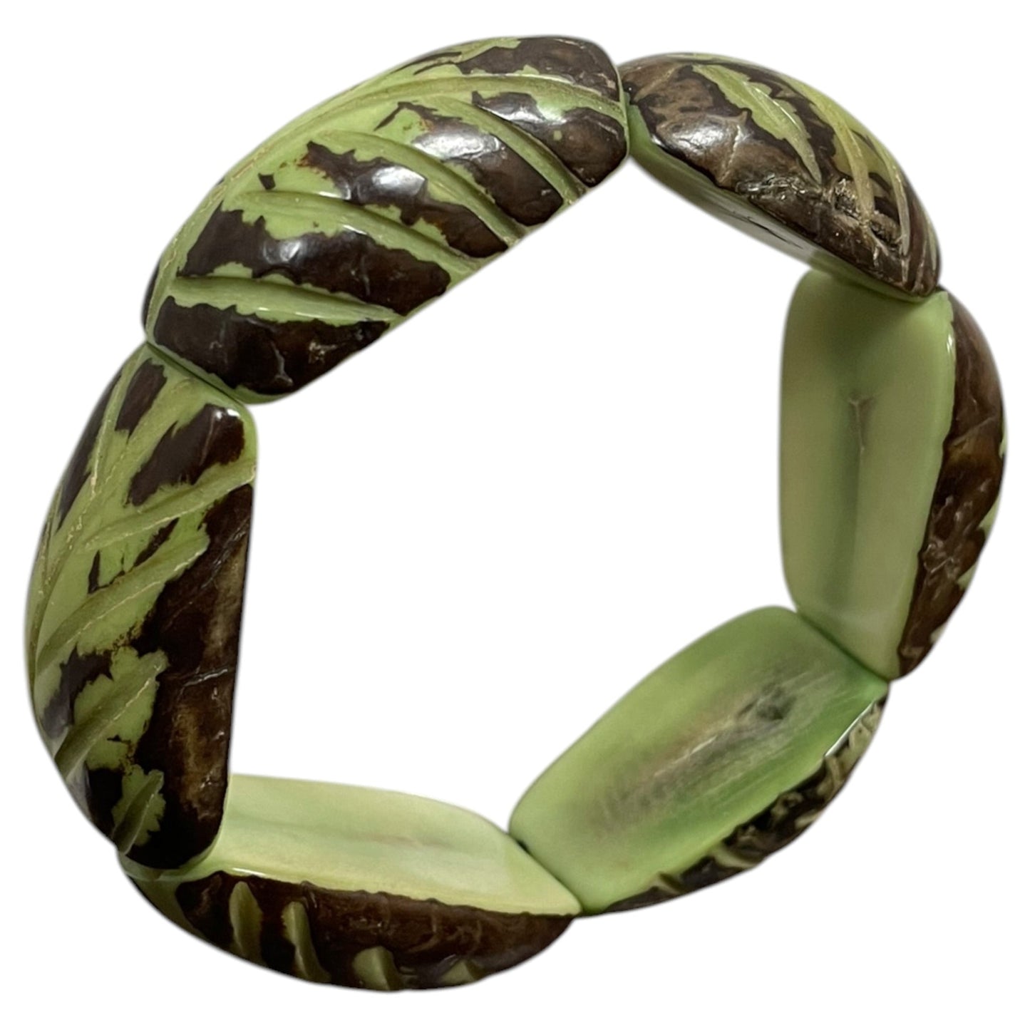 Bracelet Beaded By Clothes Mentor In Brown & Green