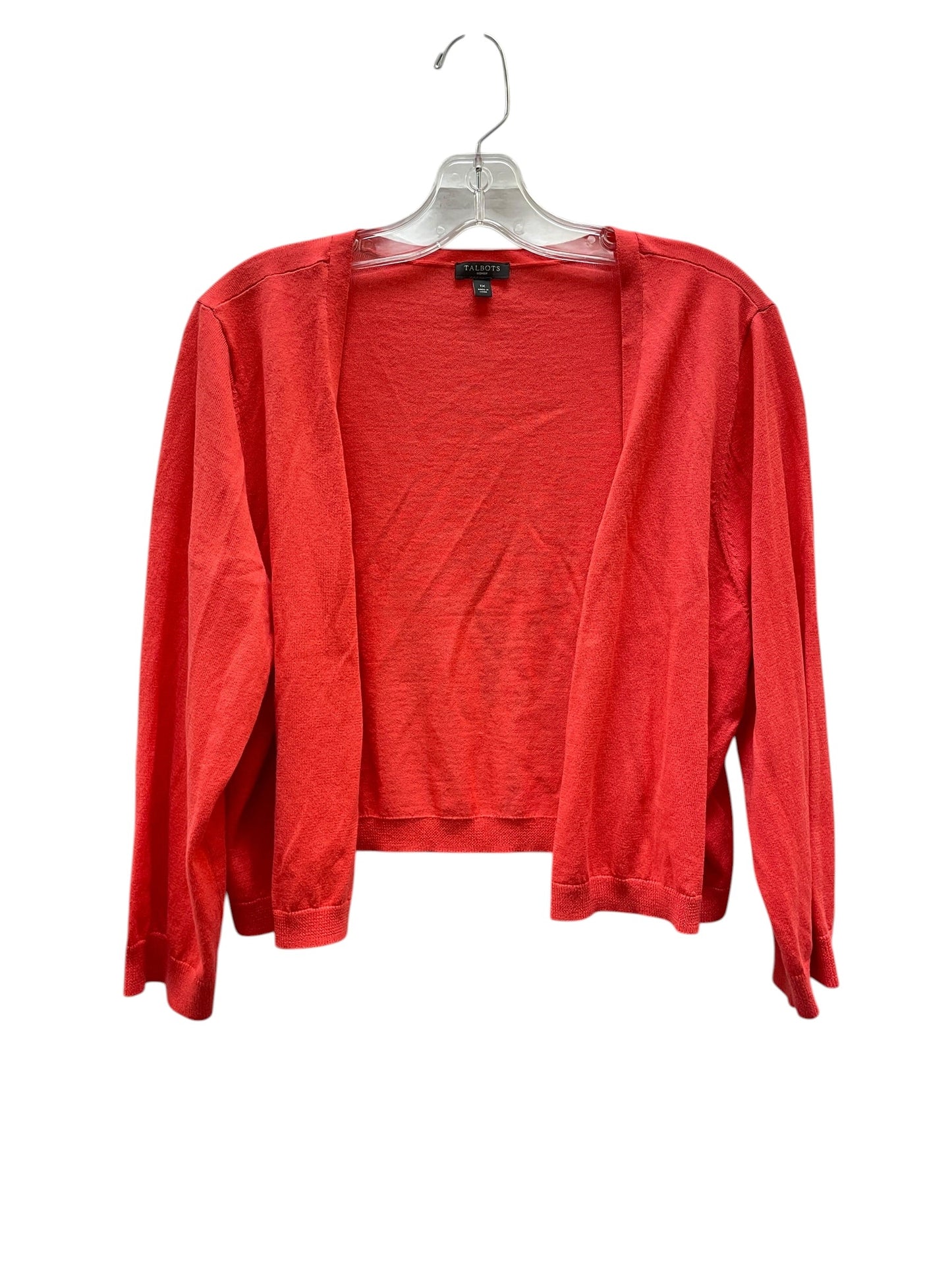 Cardigan By Talbots In Coral, Size:1X