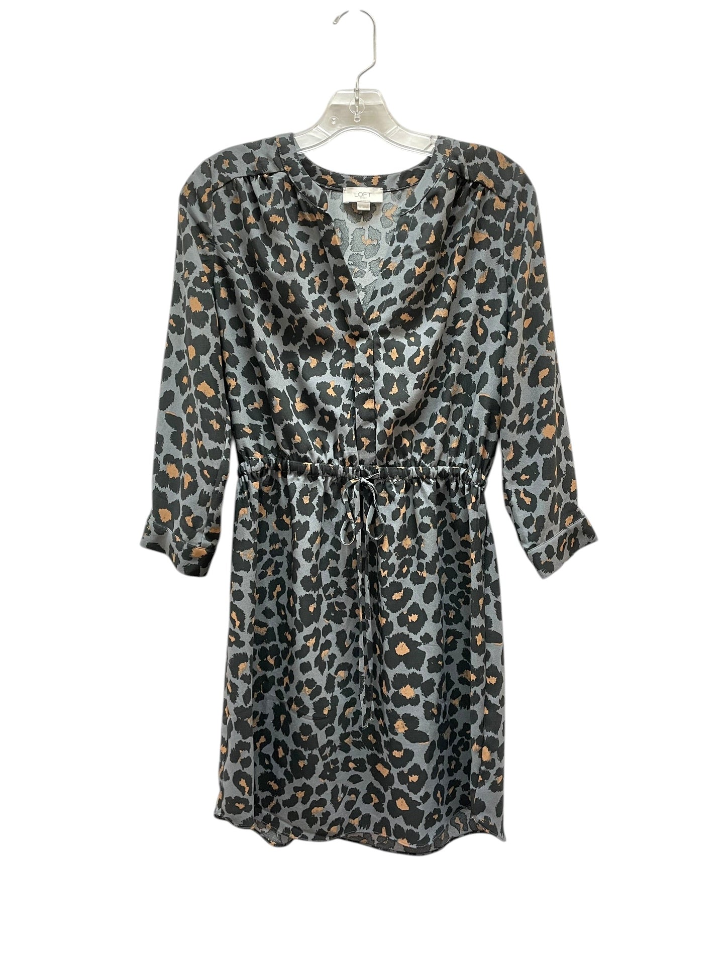 Dress Casual Midi By Loft In Animal Print, Size:S
