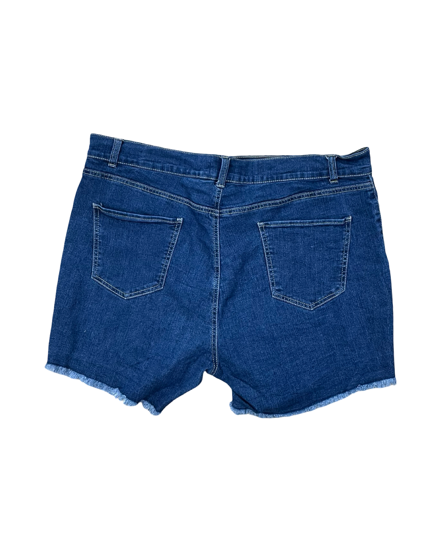 Shorts By Just Be In Blue Denim, Size:2X