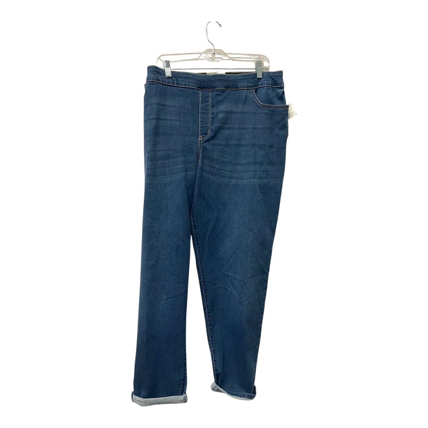 Jeans Straight By Croft And Barrow In Blue, Size:24