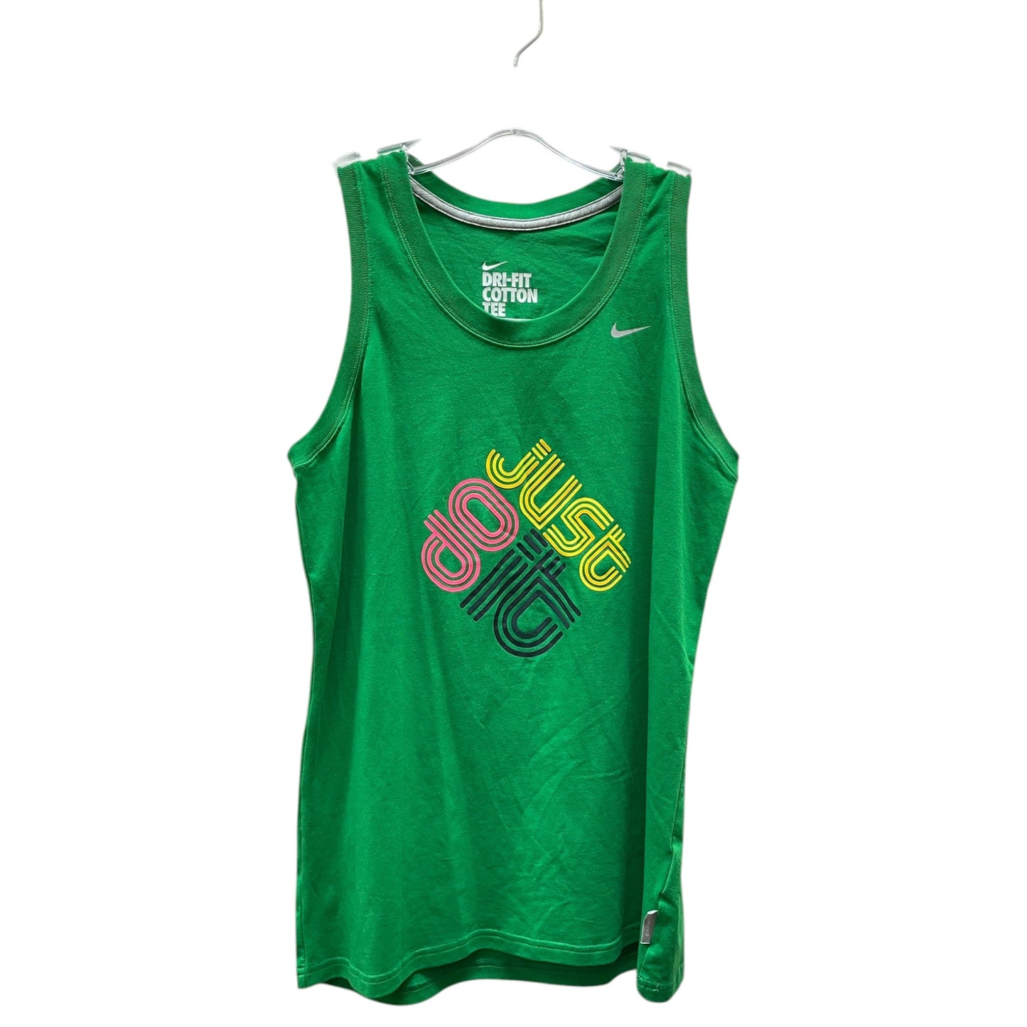 Top Sleeveless By Nike In Green, Size:L