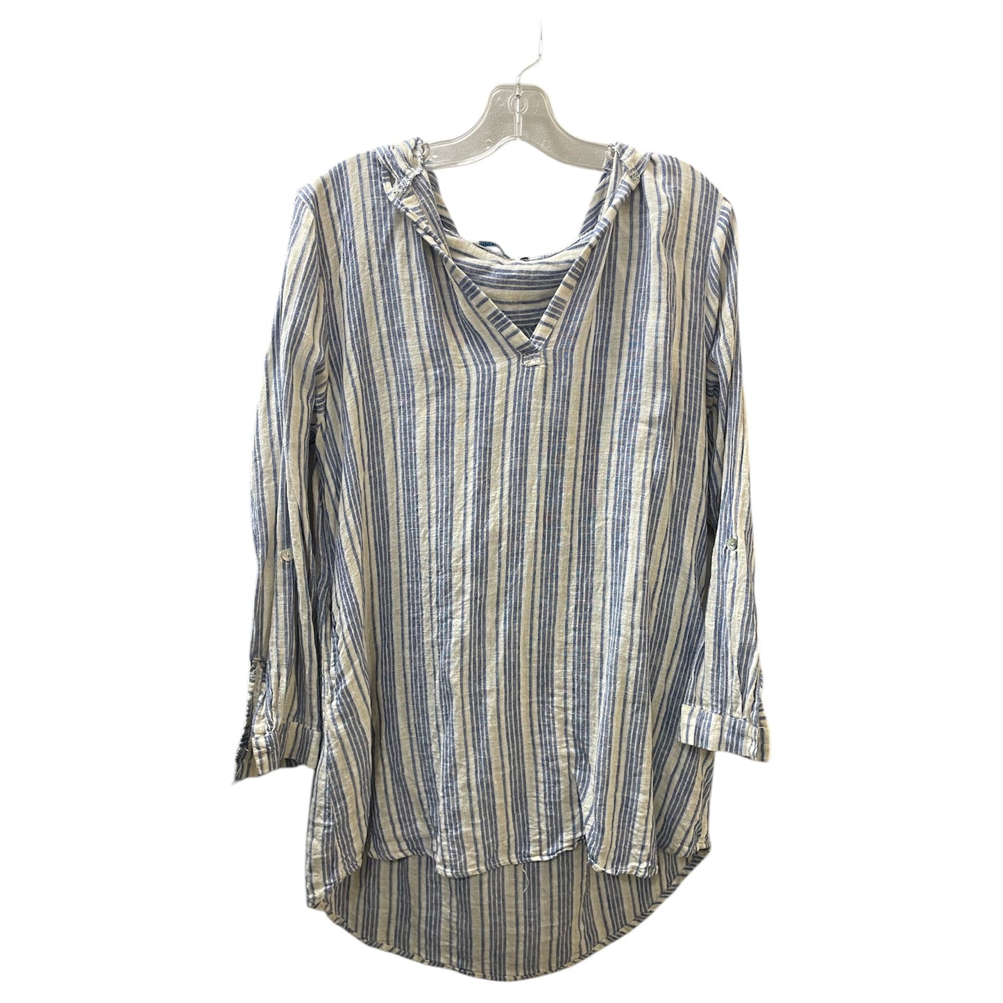 Swimwear Cover-Up By Blue Island In Blue & Tan, Size:L