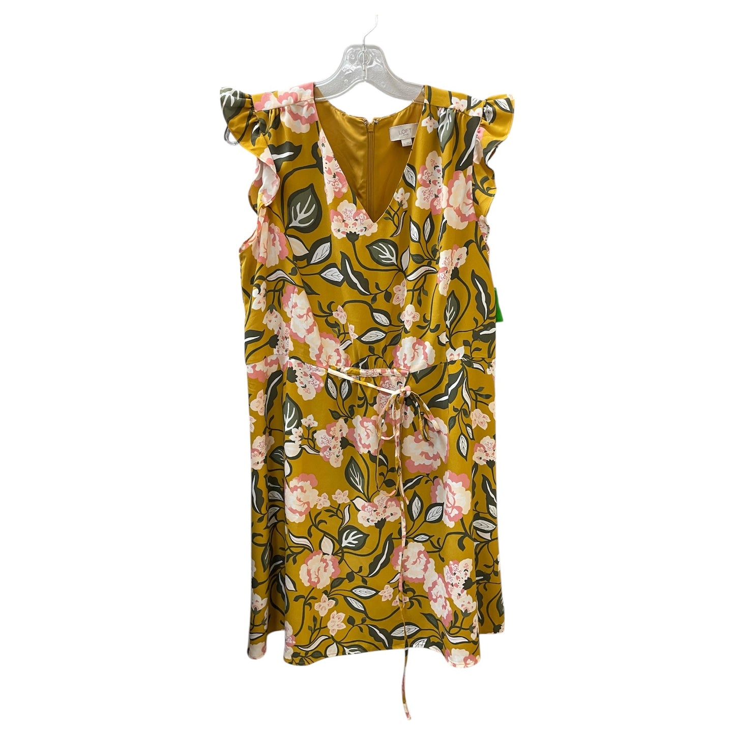 Dress Casual Midi By Loft In Animal Print, Size:L