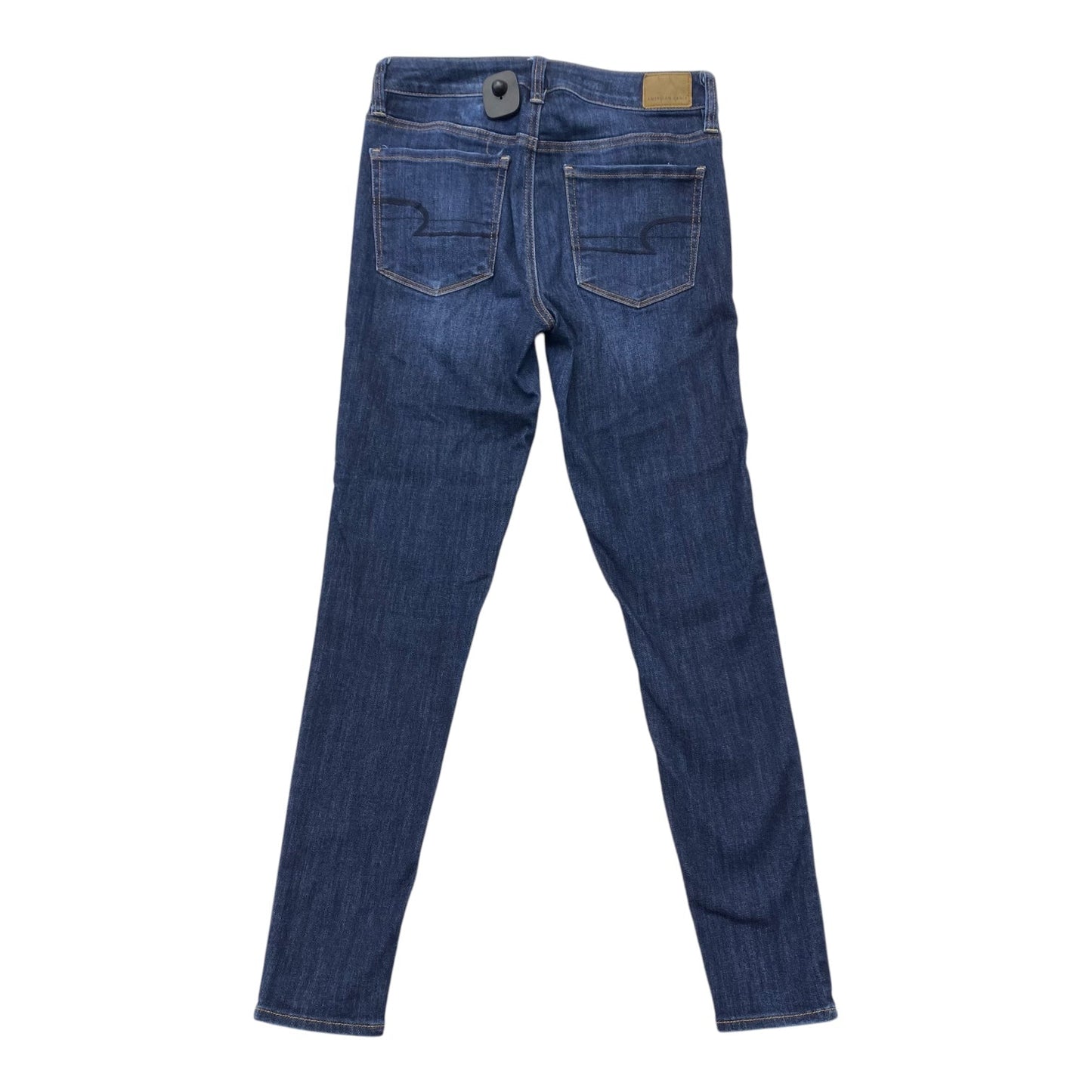 Jeans Skinny By American Eagle In Blue Denim, Size:6