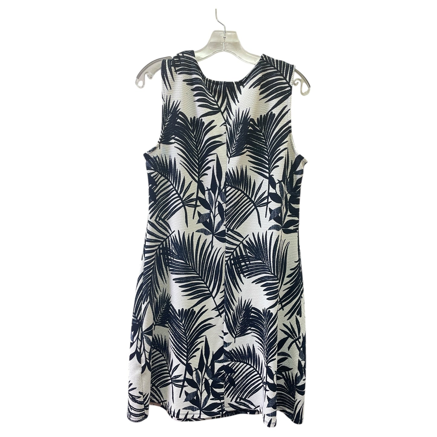 Dress Casual Maxi By Dana Buchman In Blue & White, Size:L