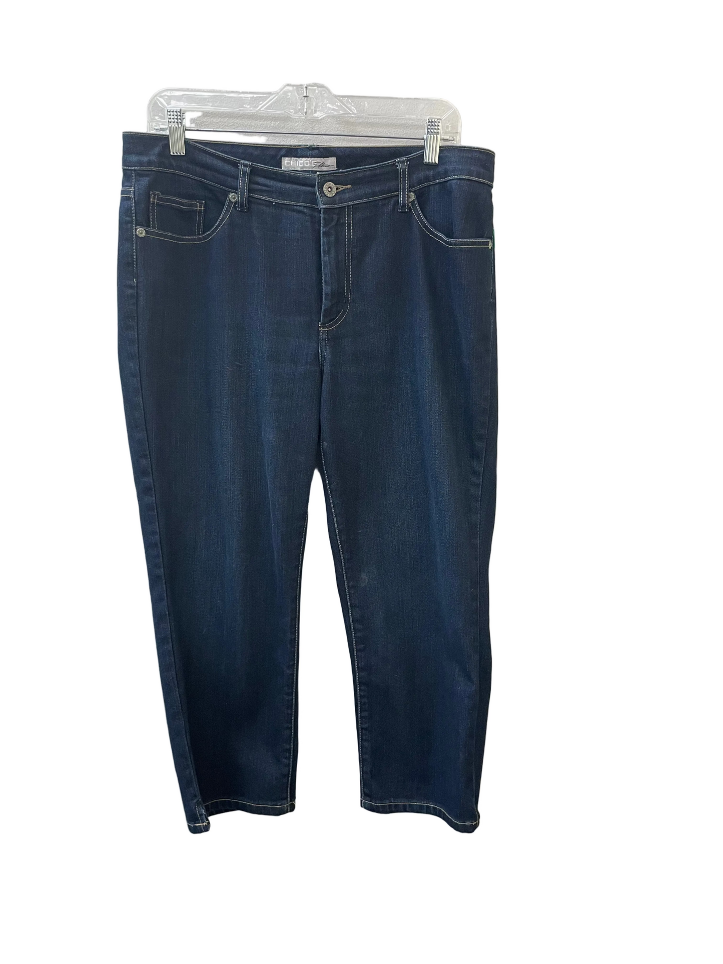 Jeans Straight By Chicos In Blue, Size:2