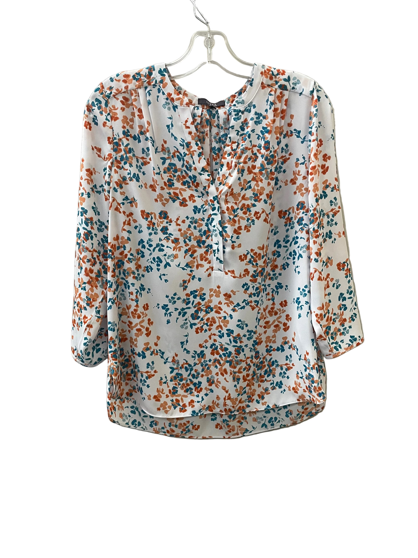 Blouse Ls By New York Jeans In Floral Print, Size:Xs