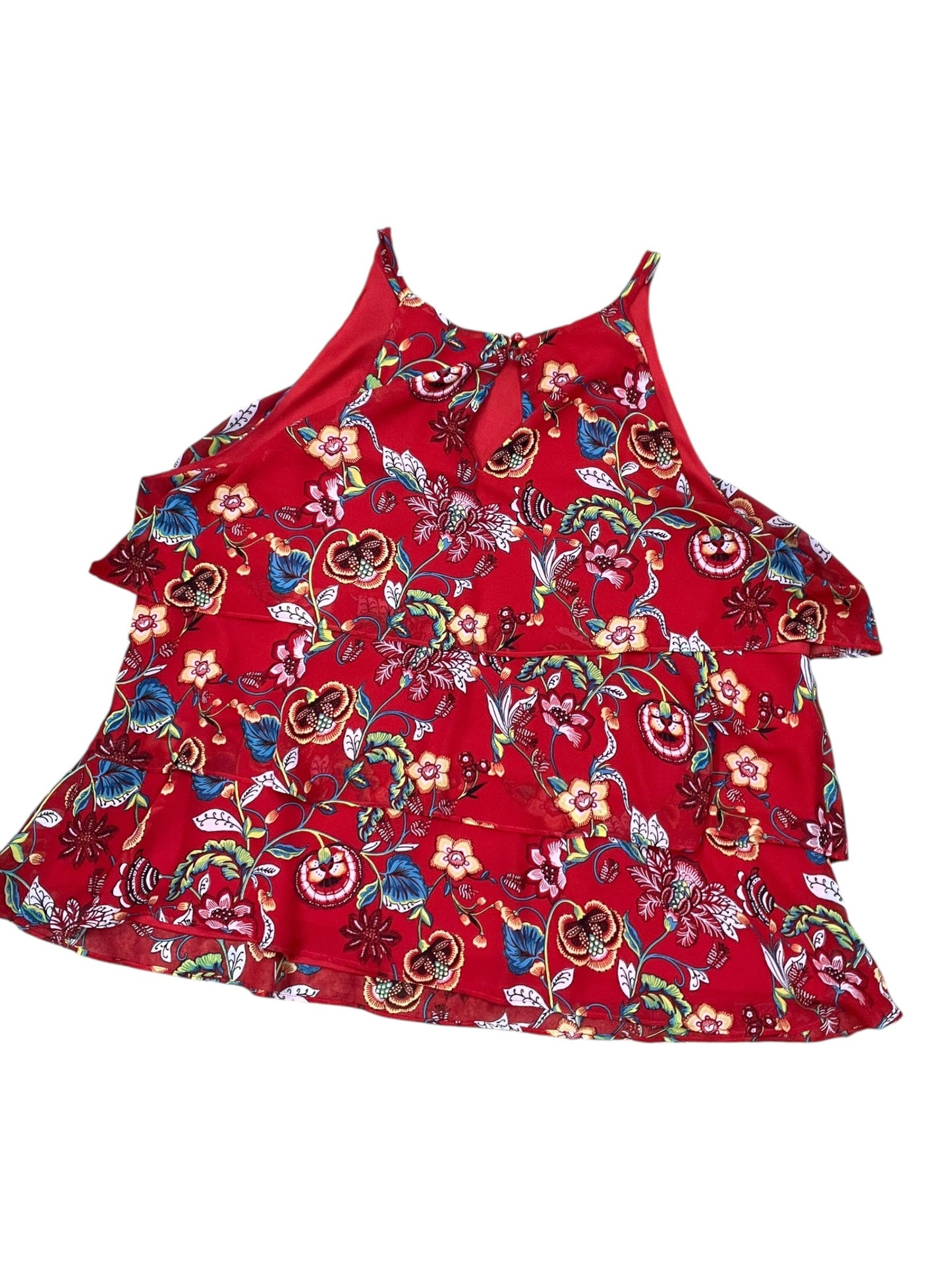 Top Sleeveless By A Byer In Red, Size:3X