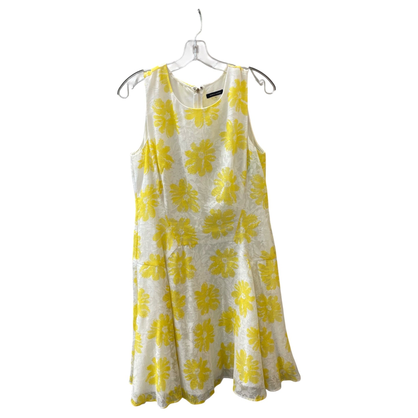 Dress Casual Midi By Tommy Hilfiger In Yellow, Size:12