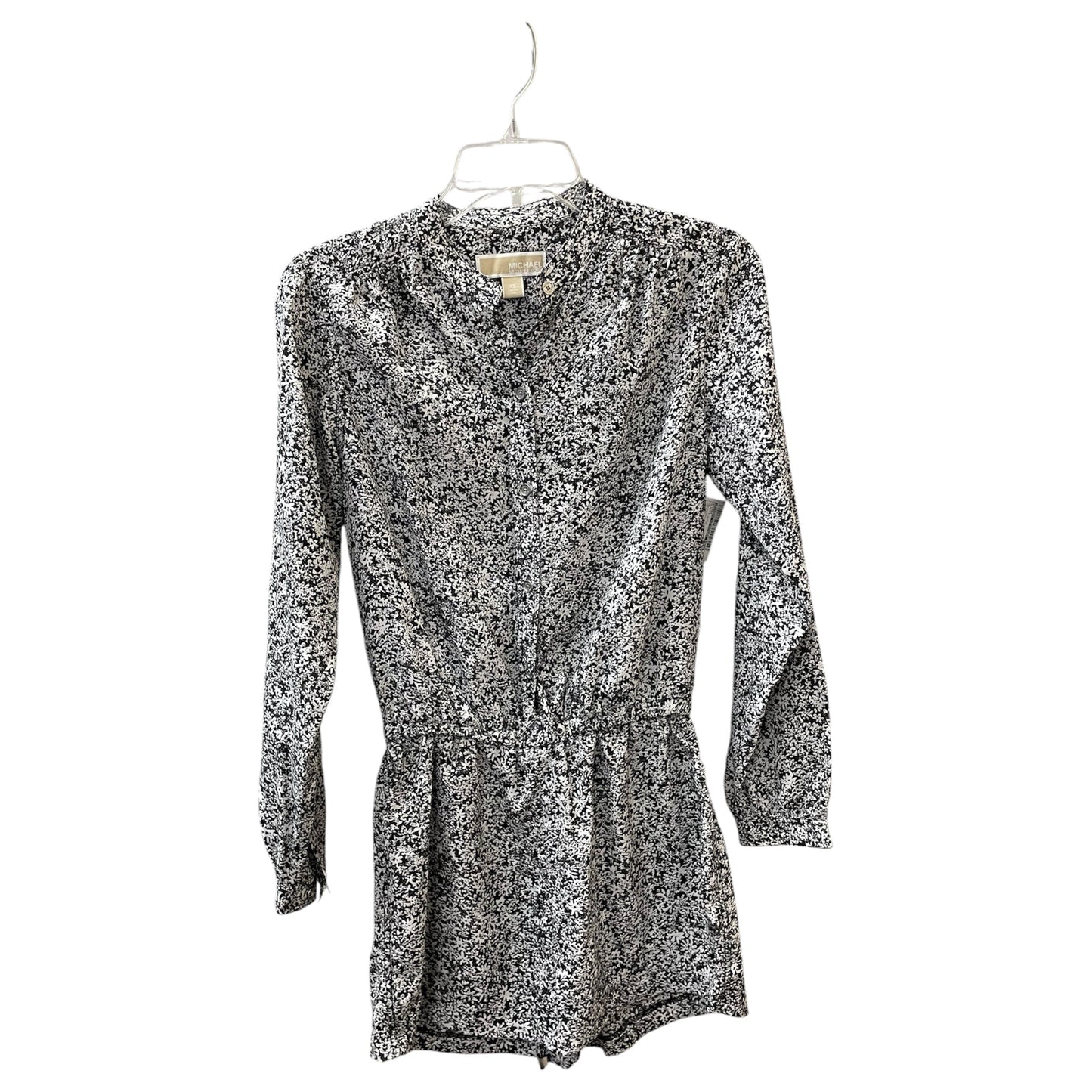 Romper By Michael By Michael Kors In Black & White, Size:Xs