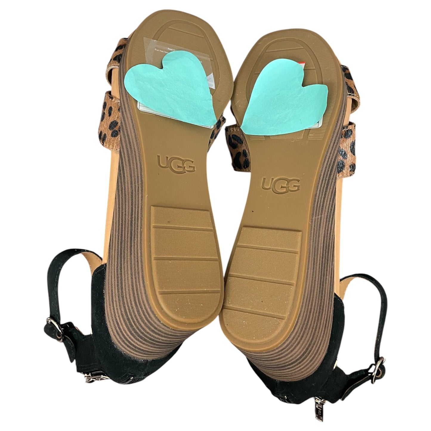Sandals Designer By Ugg In Animal Print, Size:10