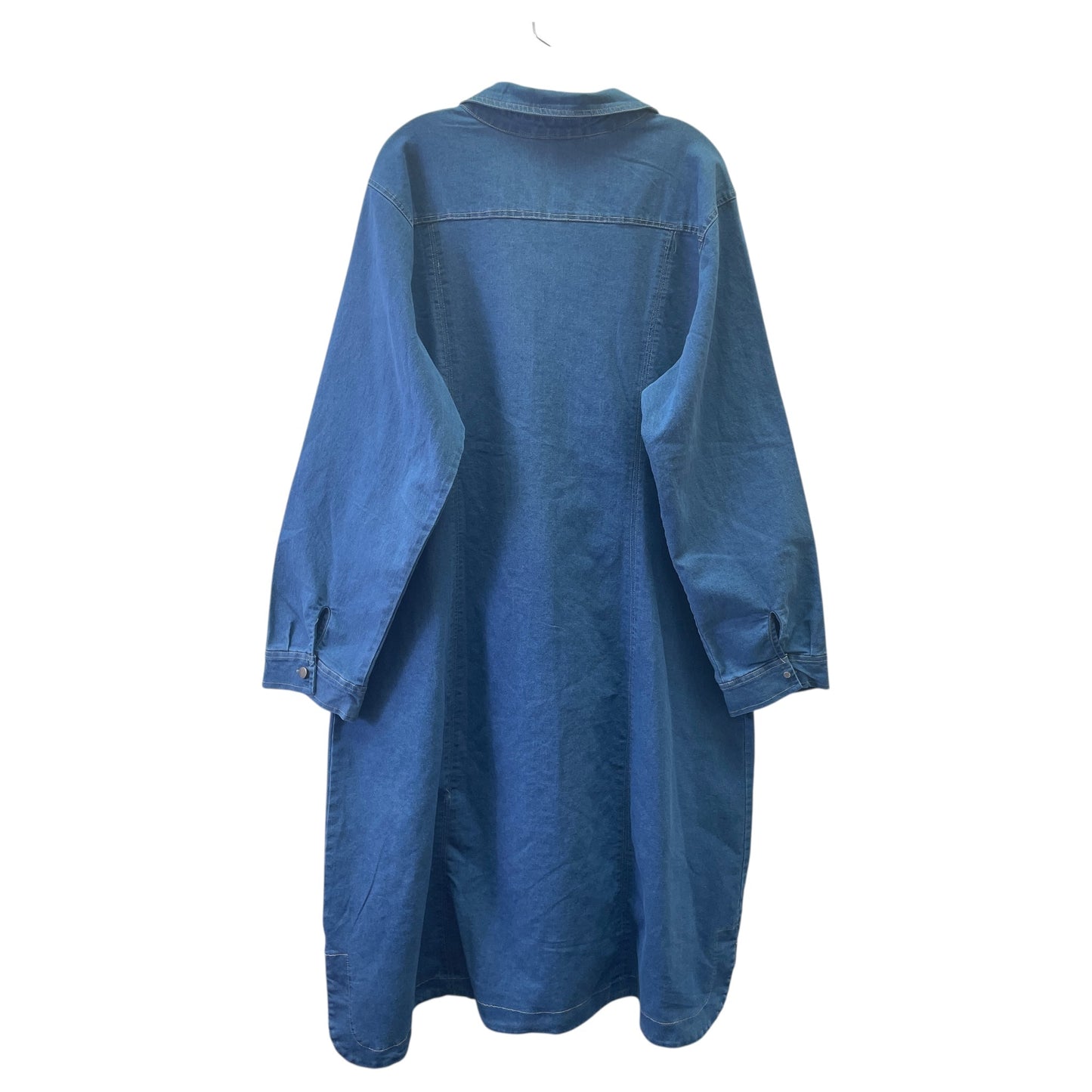 Dress Casual Midi By Ashley Stewart In Blue, Size:18