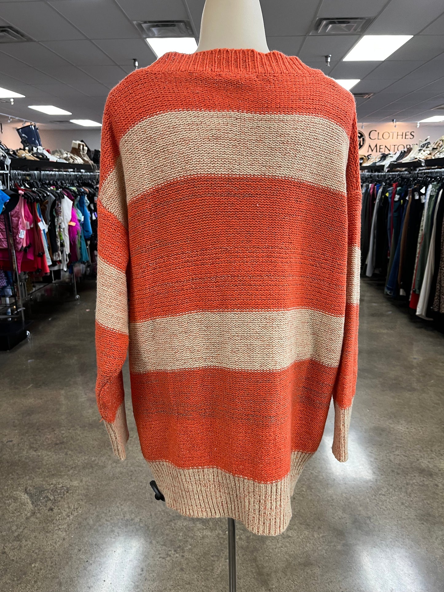 Sweater Cardigan By Easel In Orange, Size:S
