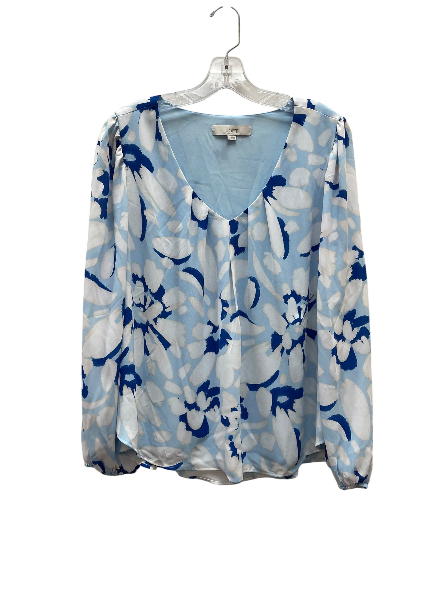 Top Ls By Loft In Blue, Size:L