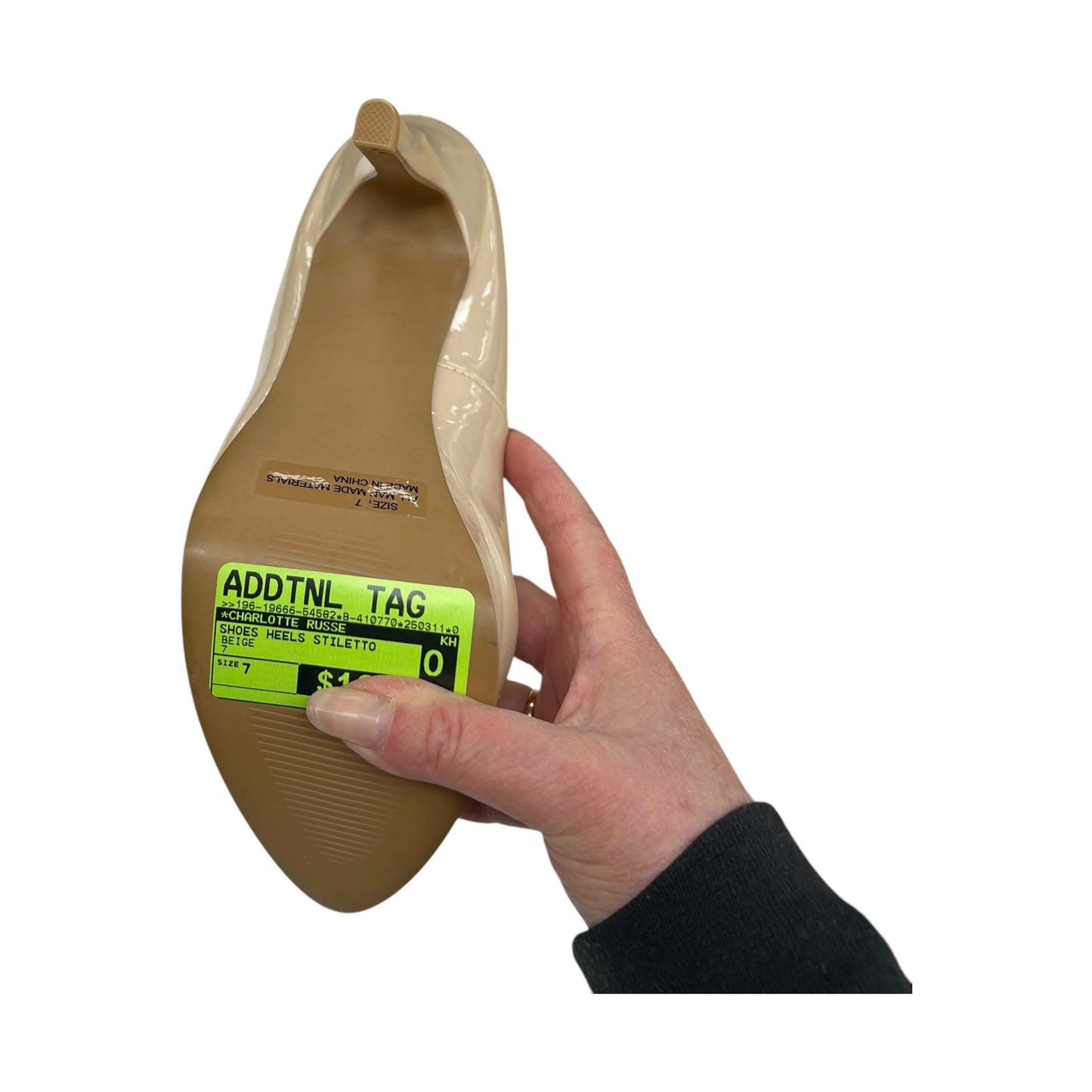 Shoes Heels Stiletto By Charlotte Russe In Beige, Size:7