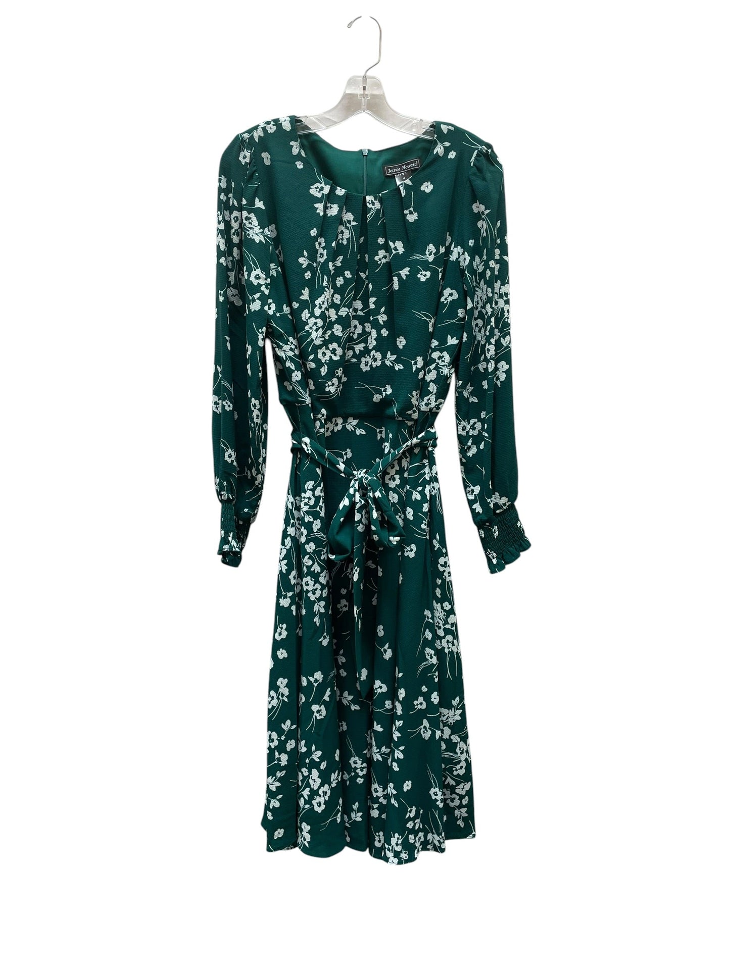 Dress Casual Maxi By Jessica Howard In Green & White, Size:Xl