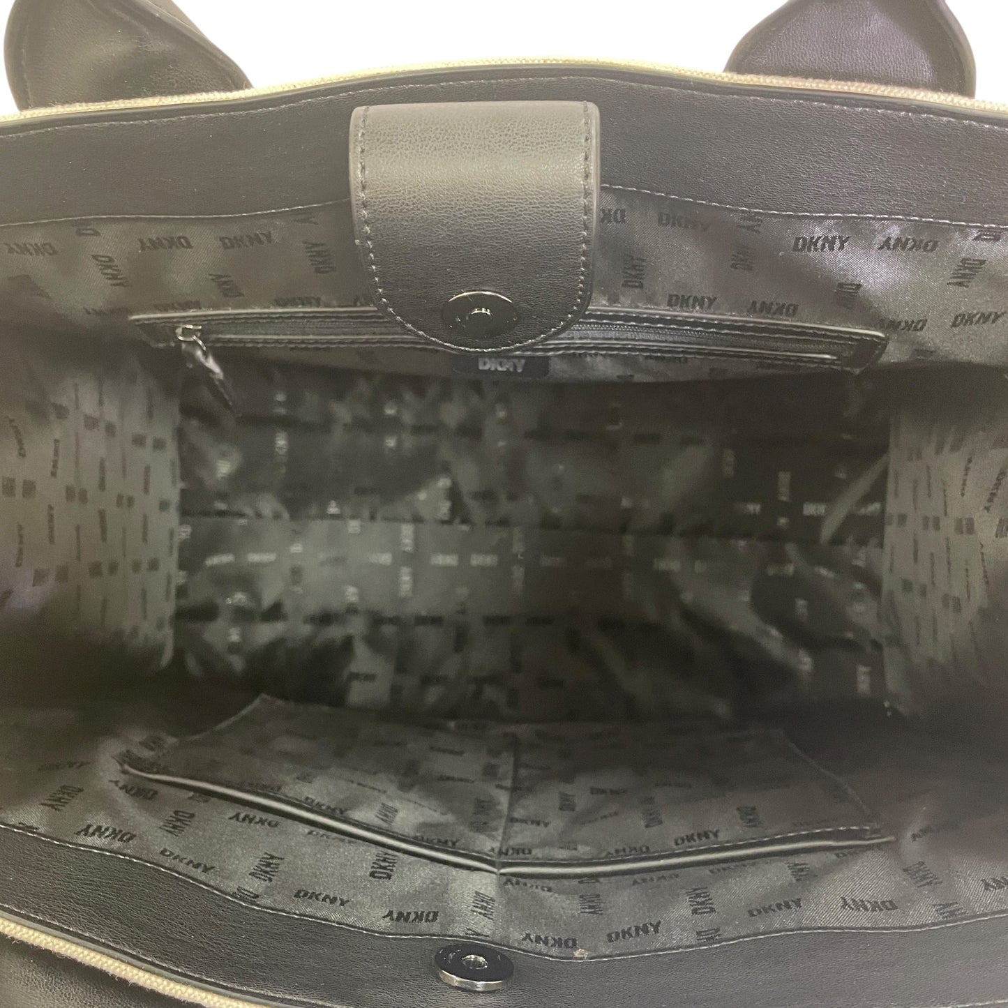 Tote By Dkny In Cream, Size:Large