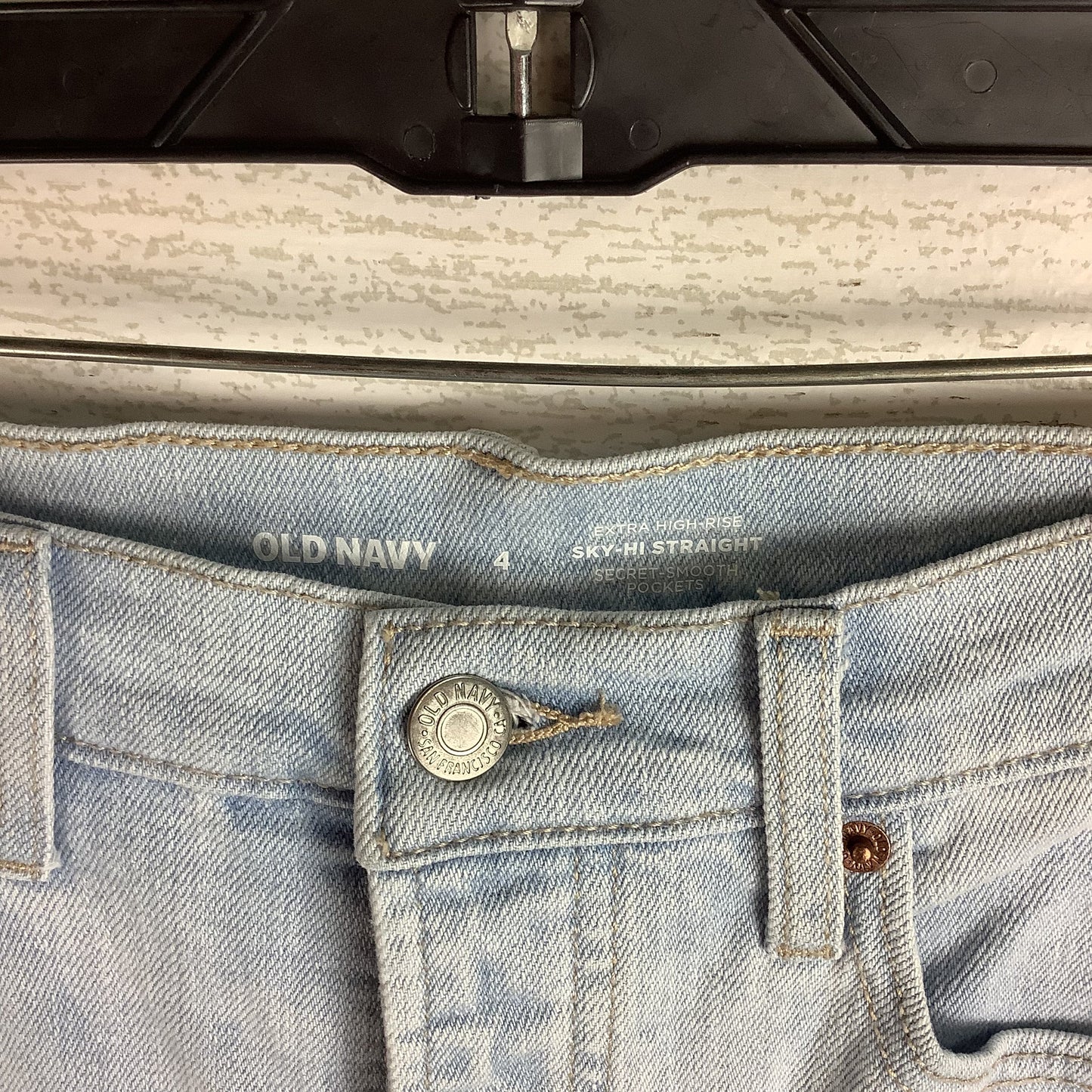 Jeans Straight By Old Navy In Blue Denim, Size: 4