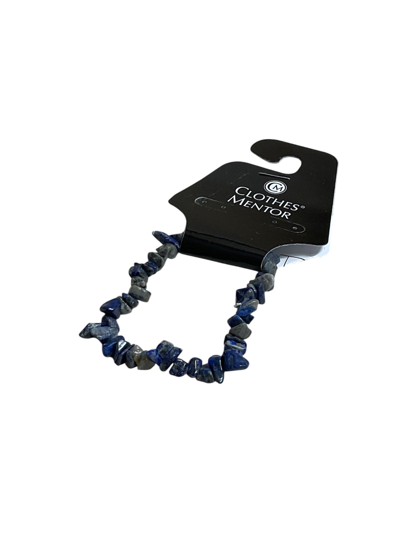 Bracelet Beaded By Clothes Mentor In Blue & Grey