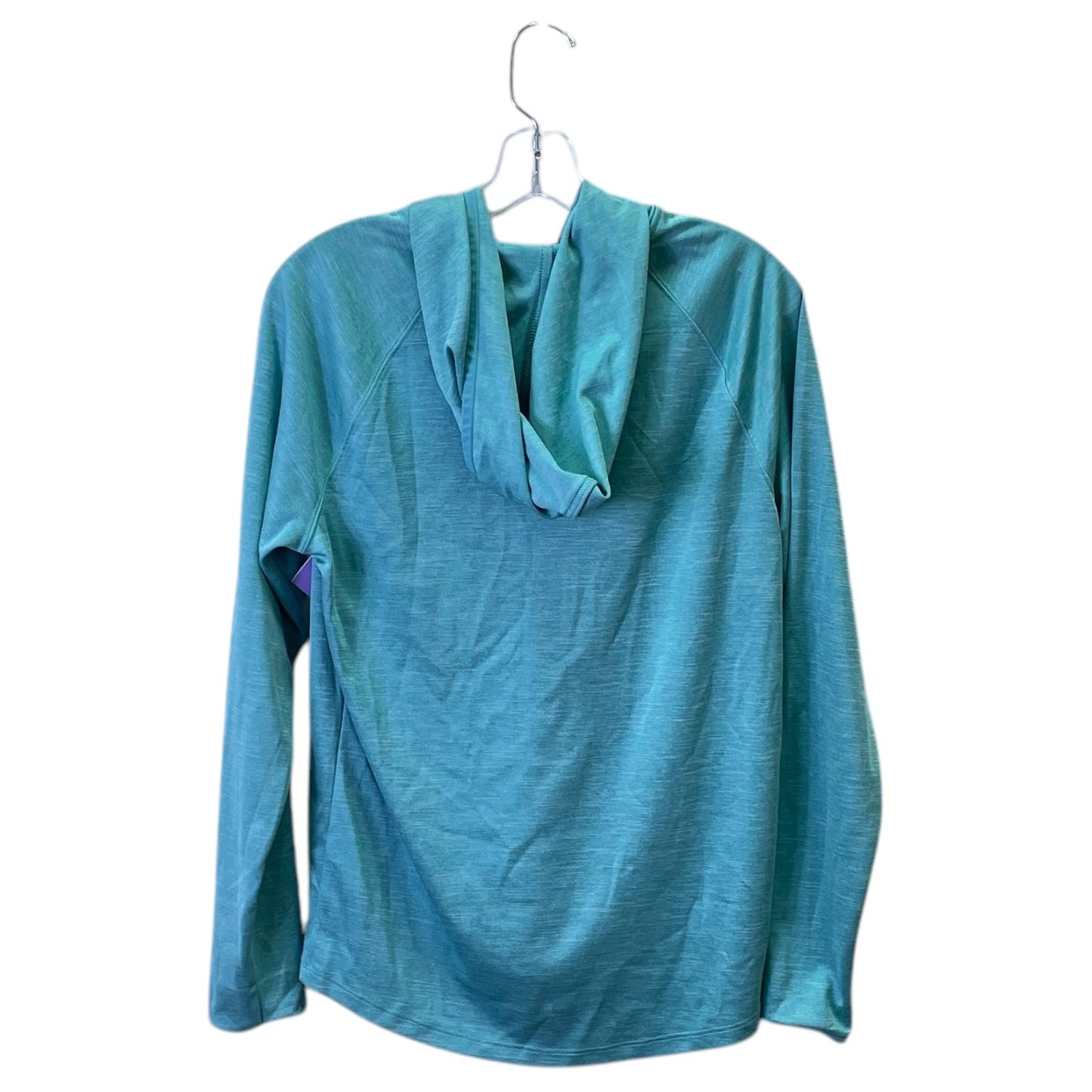 Athletic Sweatshirt Hoodie By Zella In Aqua, Size:S