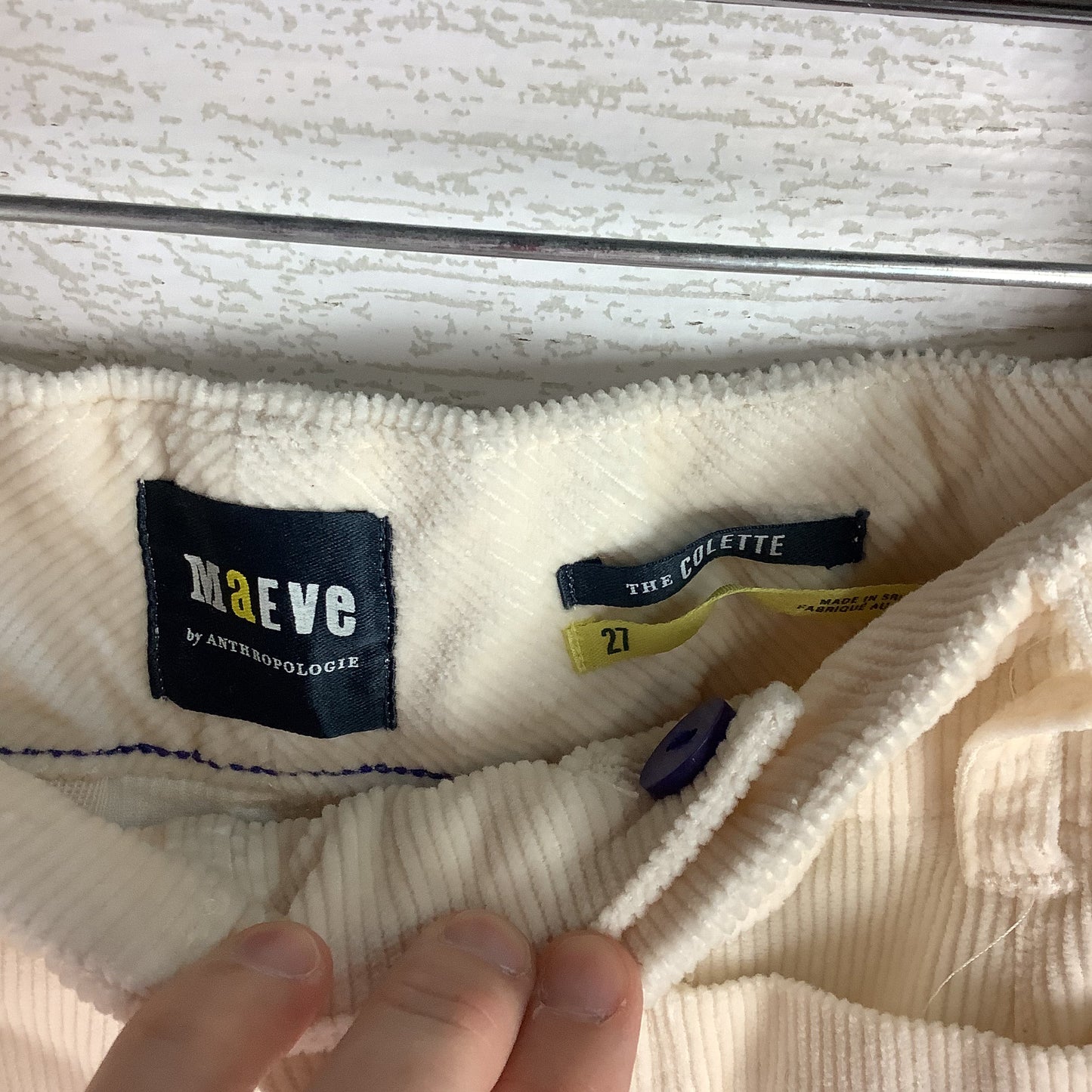 Pants Corduroy By Maeve In Beige, Size: 4 (27)