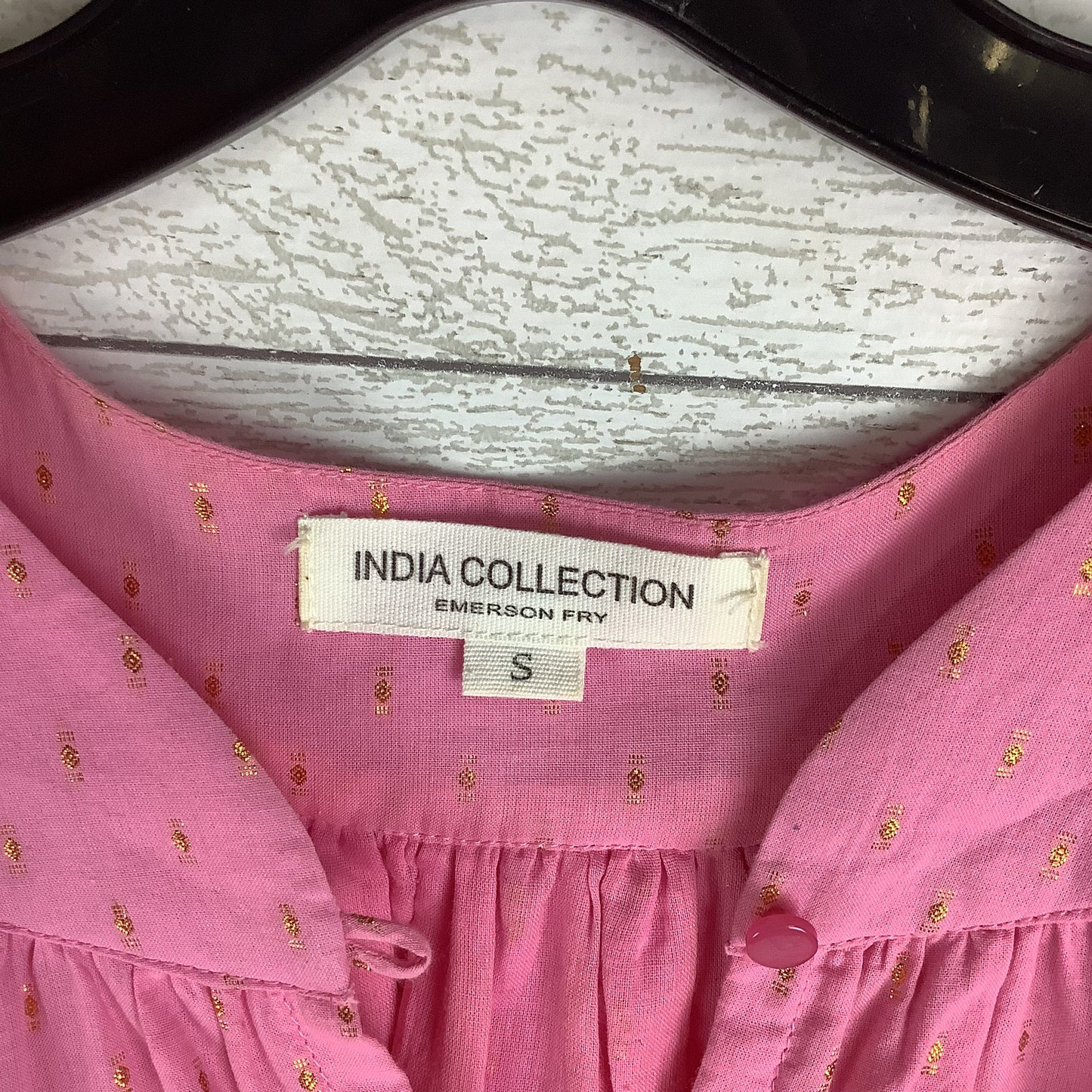 Top Long Sleeve By Cmc In Pink, Size: S