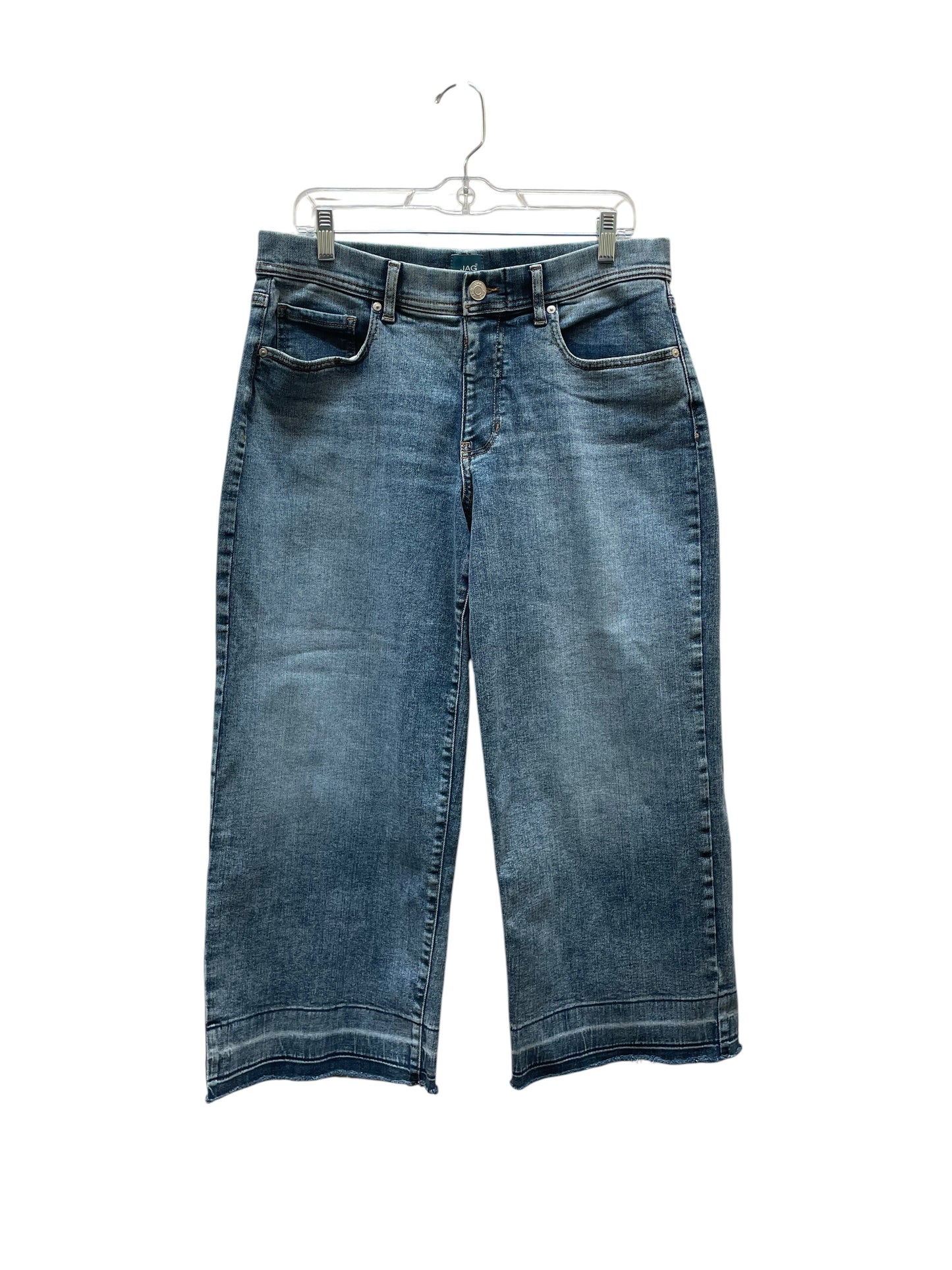 Jeans Wide Leg By Jag In Blue Denim, Size:12