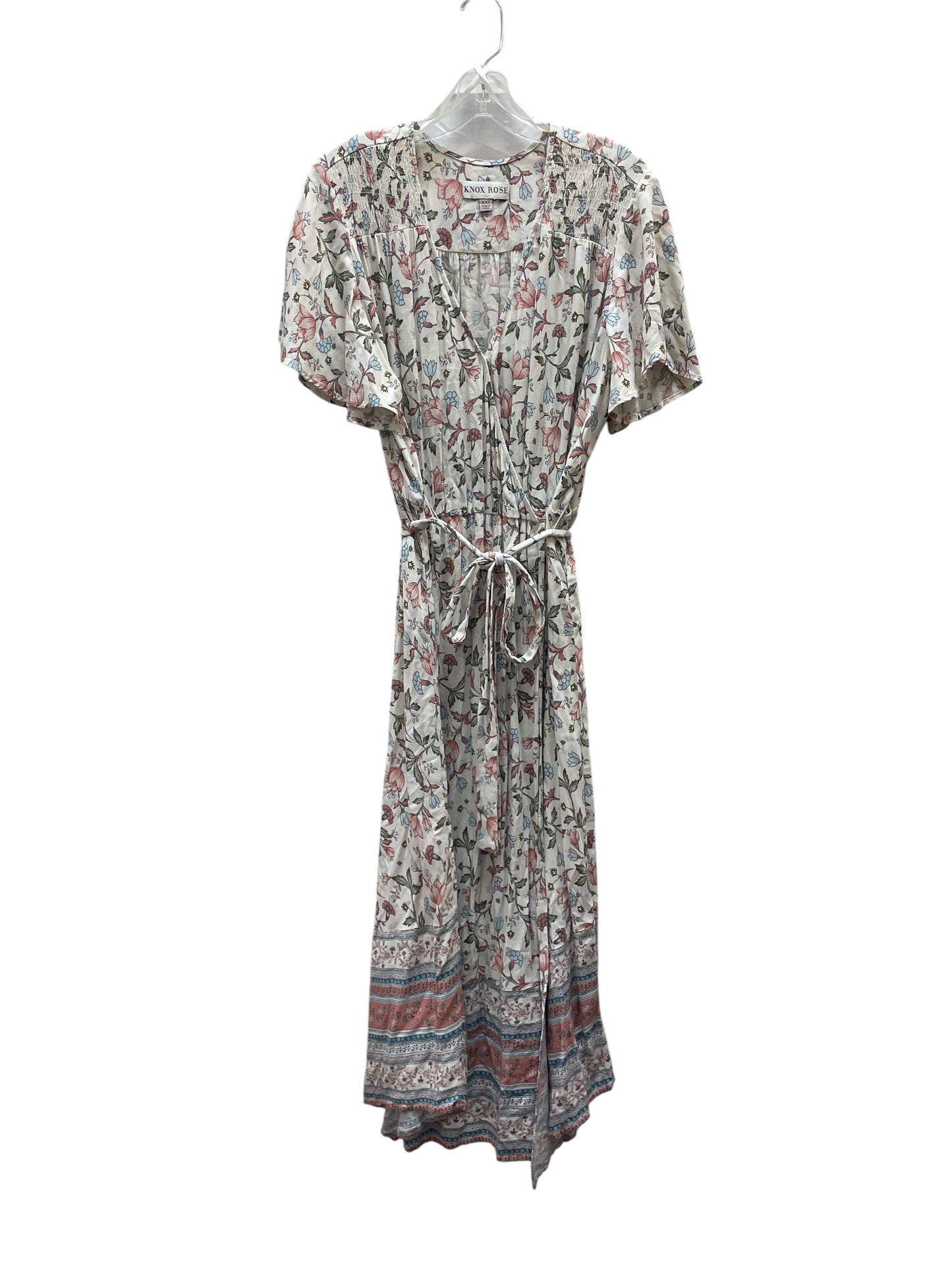 Dress Casual Maxi By Knox Rose In Floral Print, Size:Xxl