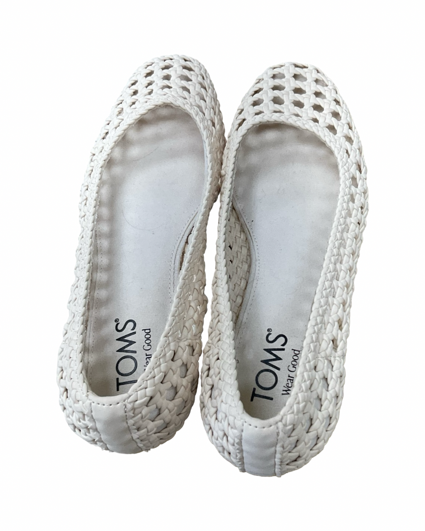 Shoes Flats By Toms In Cream, Size:7.5