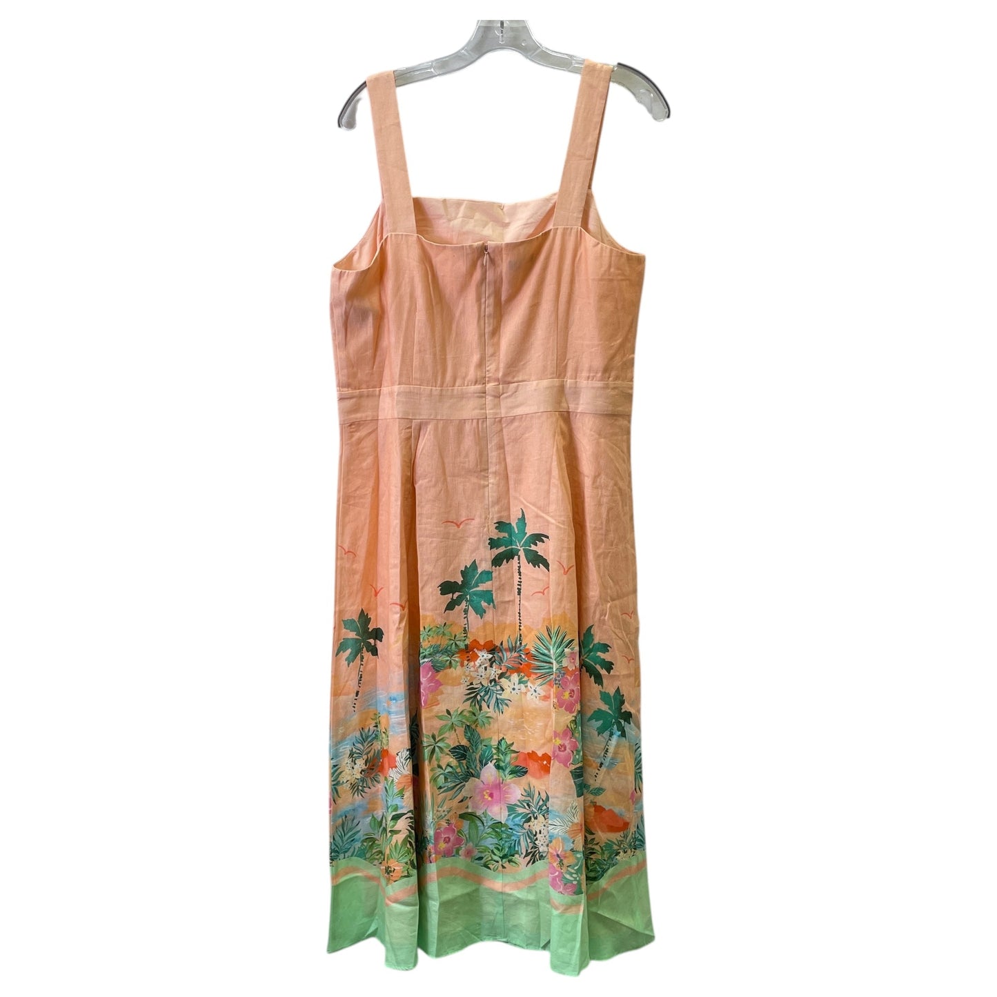 Dress Casual Midi By Talbots In Peach, Size:Lp