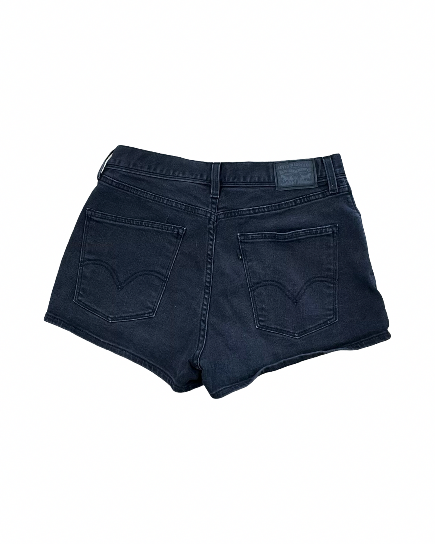 Shorts By Levis In Black Denim, Size:10