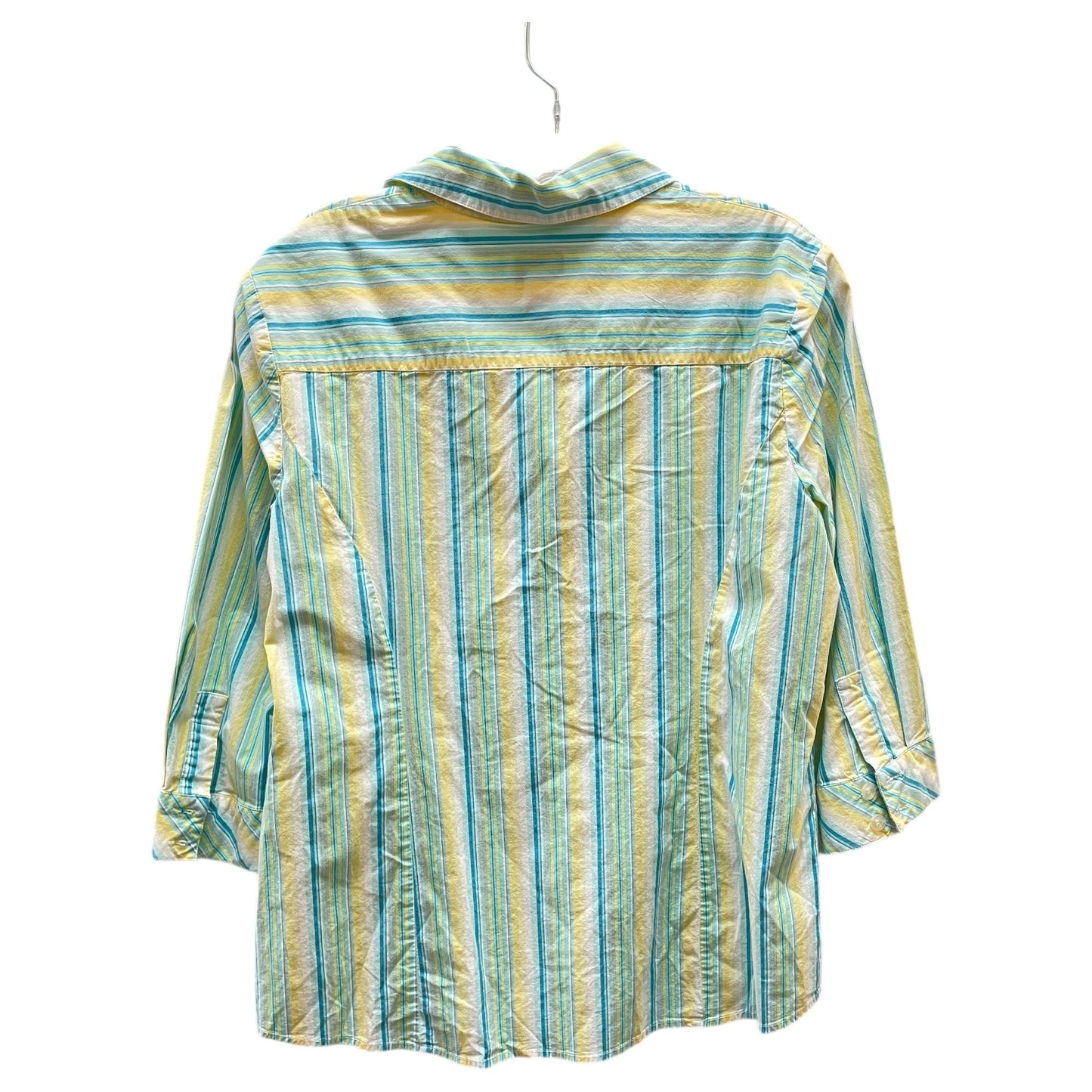 Blouse 3/4 Sleeve By Additions By Chicos In Yellow, Size:Xs