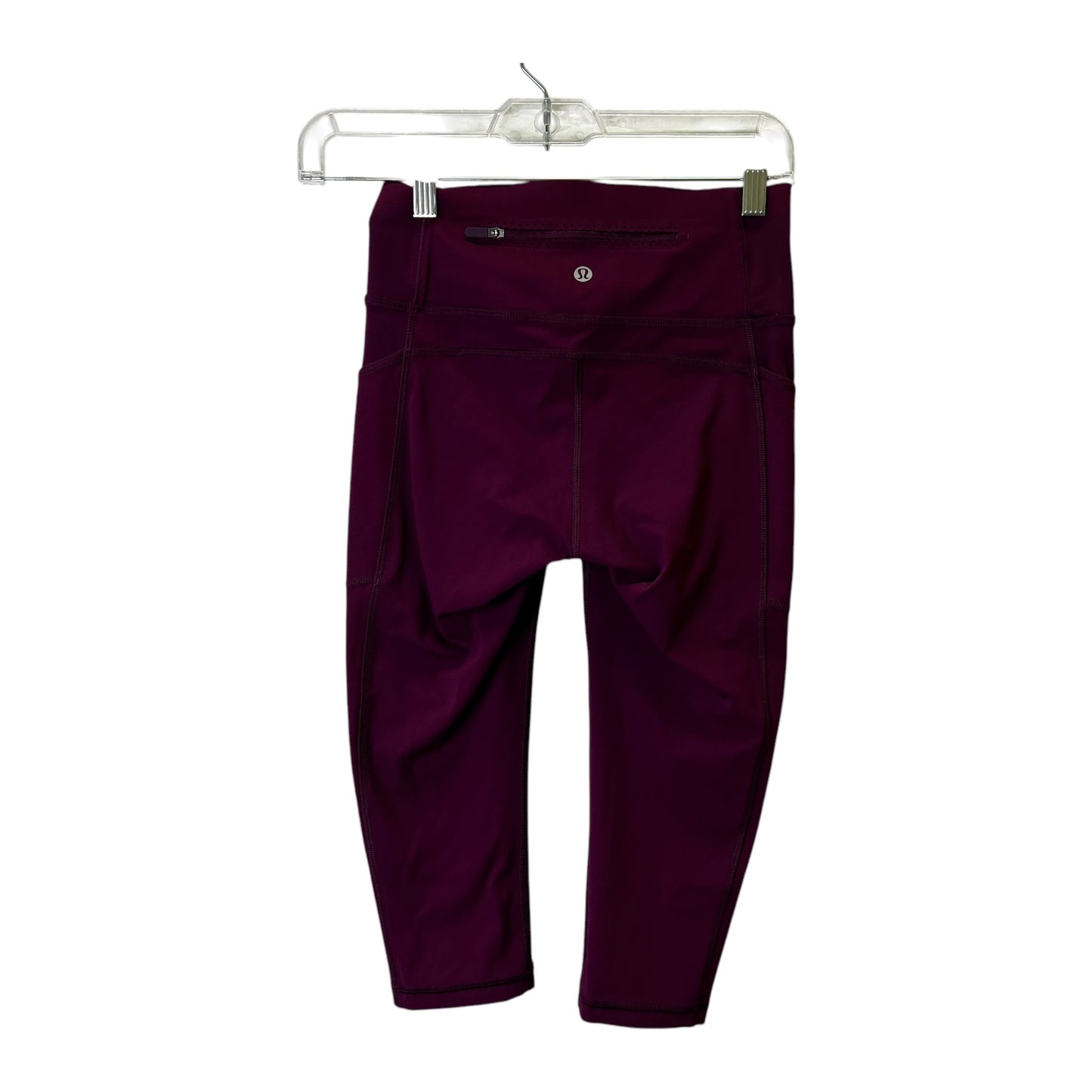 Athletic Capris By Lululemon In Purple, Size:S