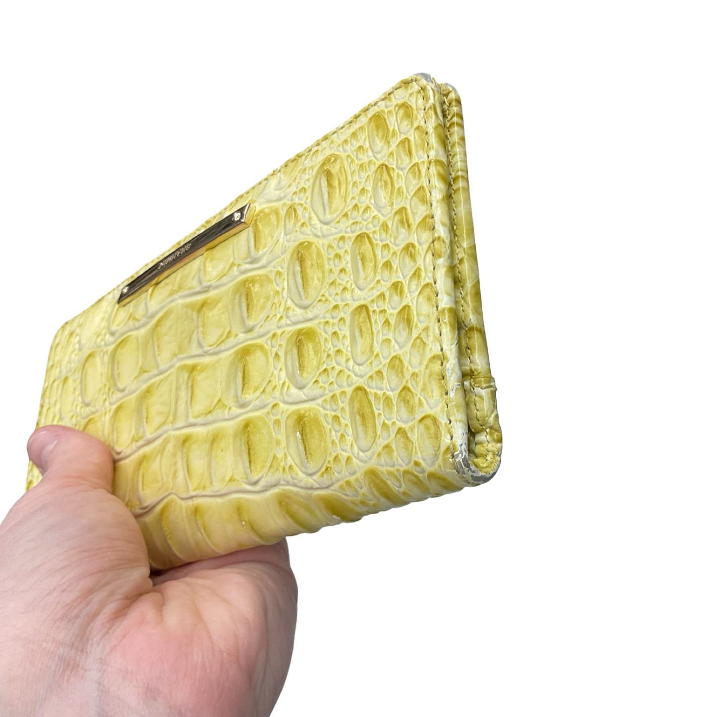 Wallet Designer By Brahmin In Yellow, Size:Large