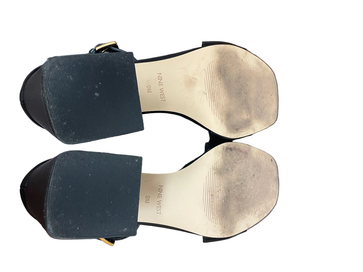 Shoes Heels Block By Nine West In Black, Size:9