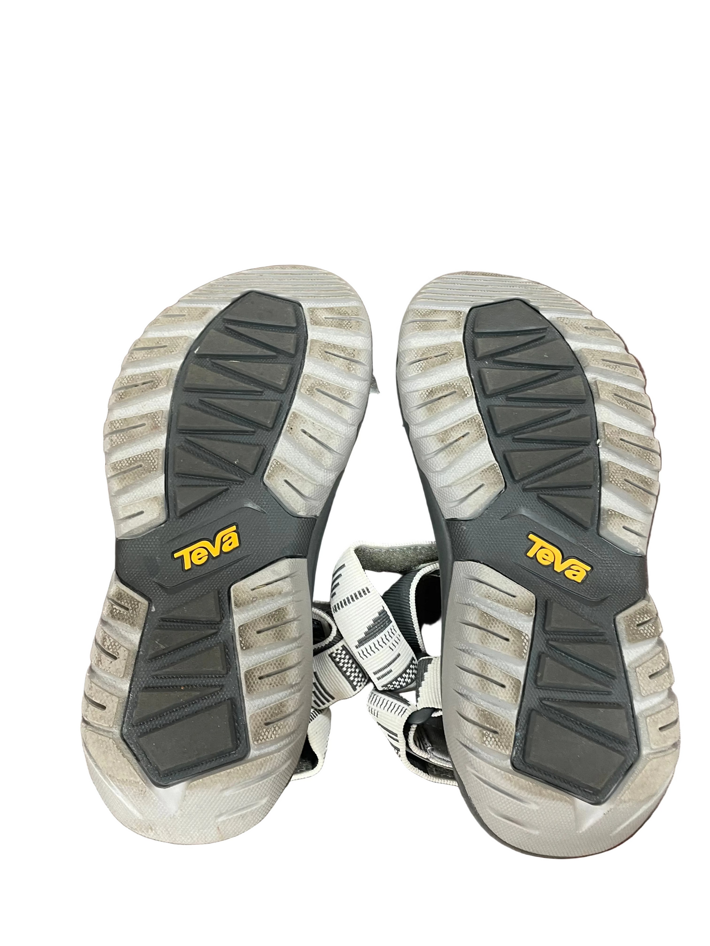 Sandals Flats By Teva In Grey & White, Size:6