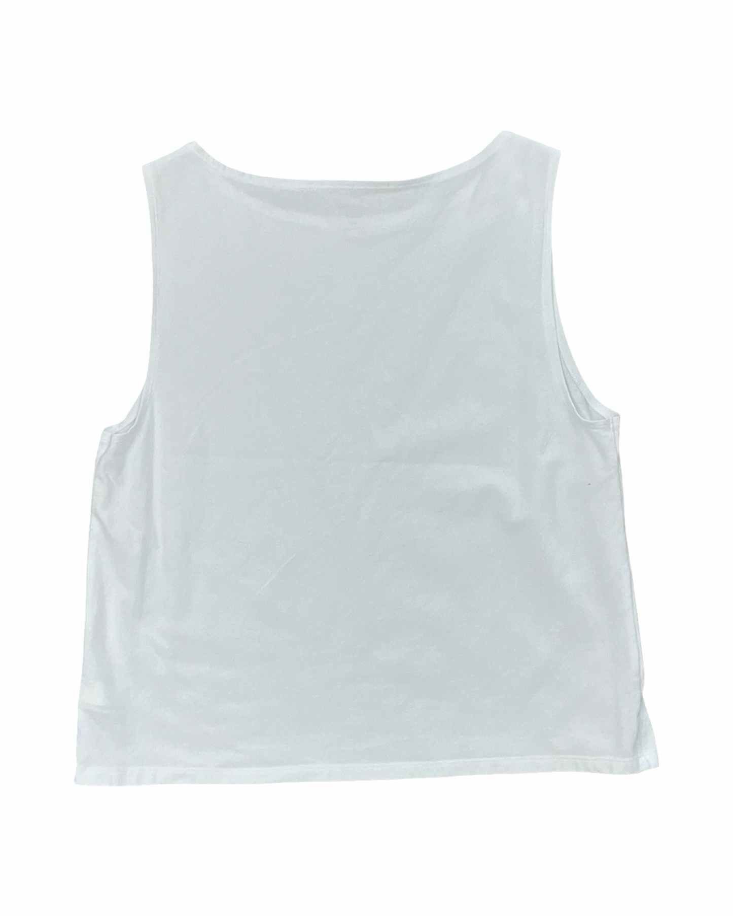 Tank Top By Gap In White, Size:1X