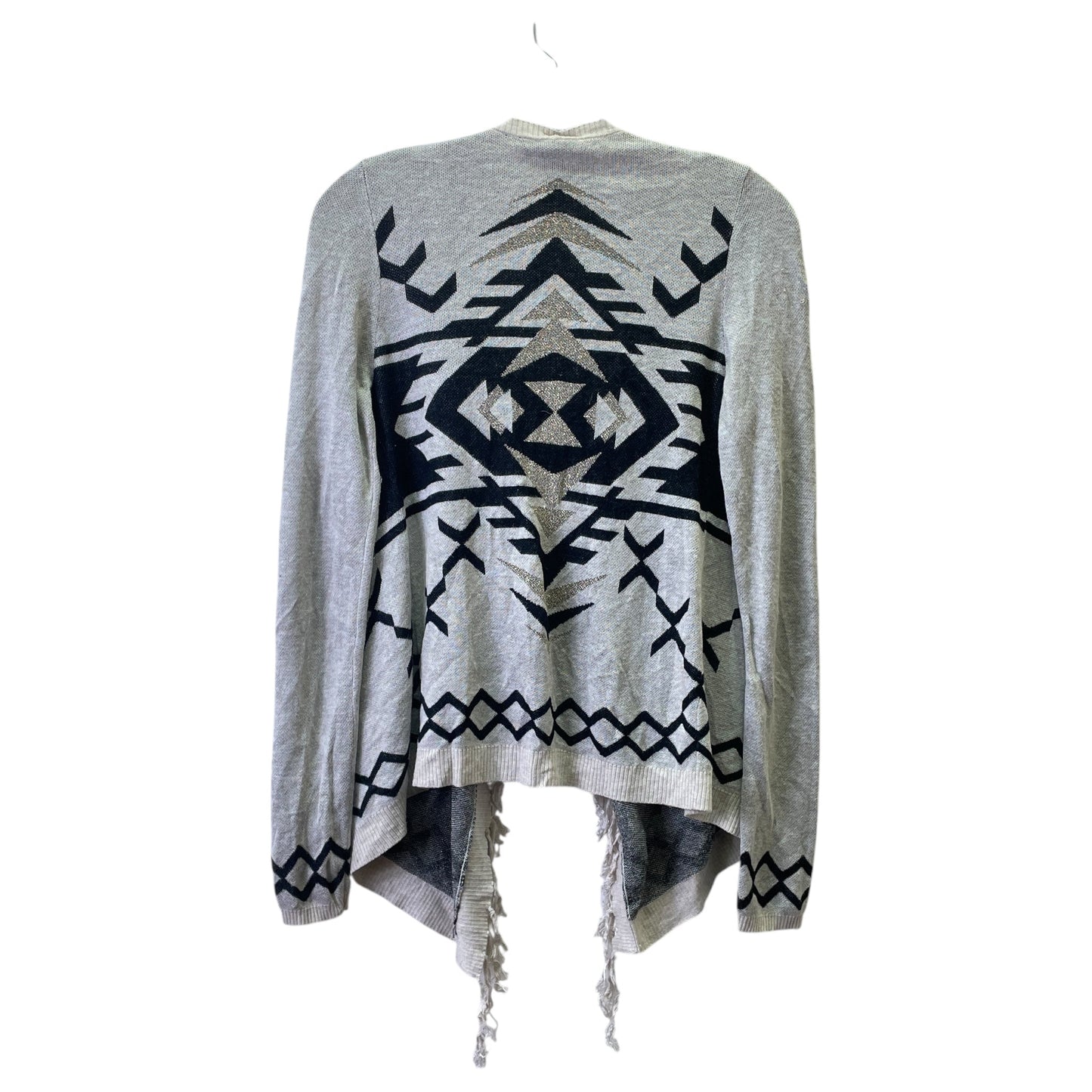 Cardigan By Inc In Black & Cream, Size:Sp