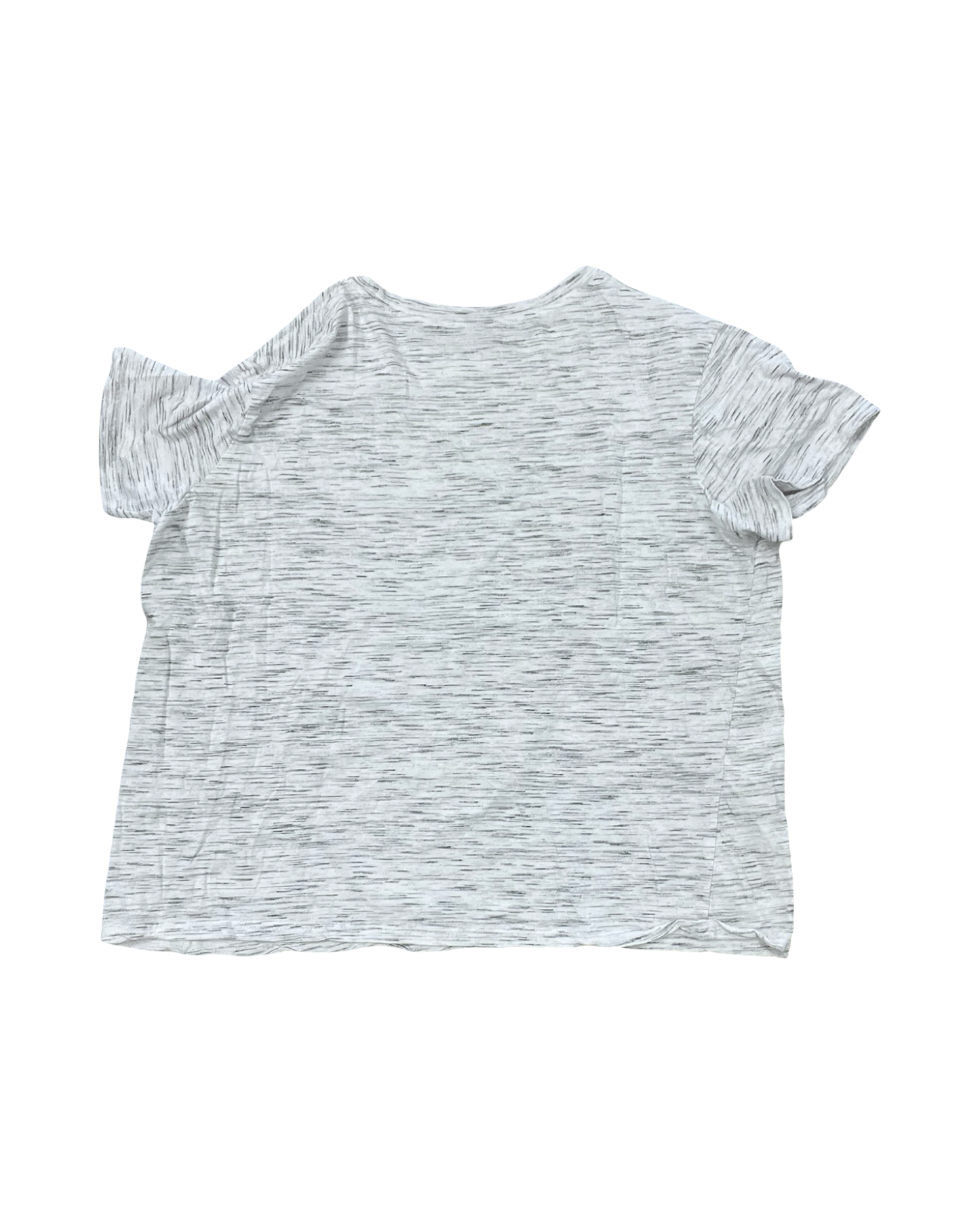 Top Ss By Shein In Grey & White, Size:2X