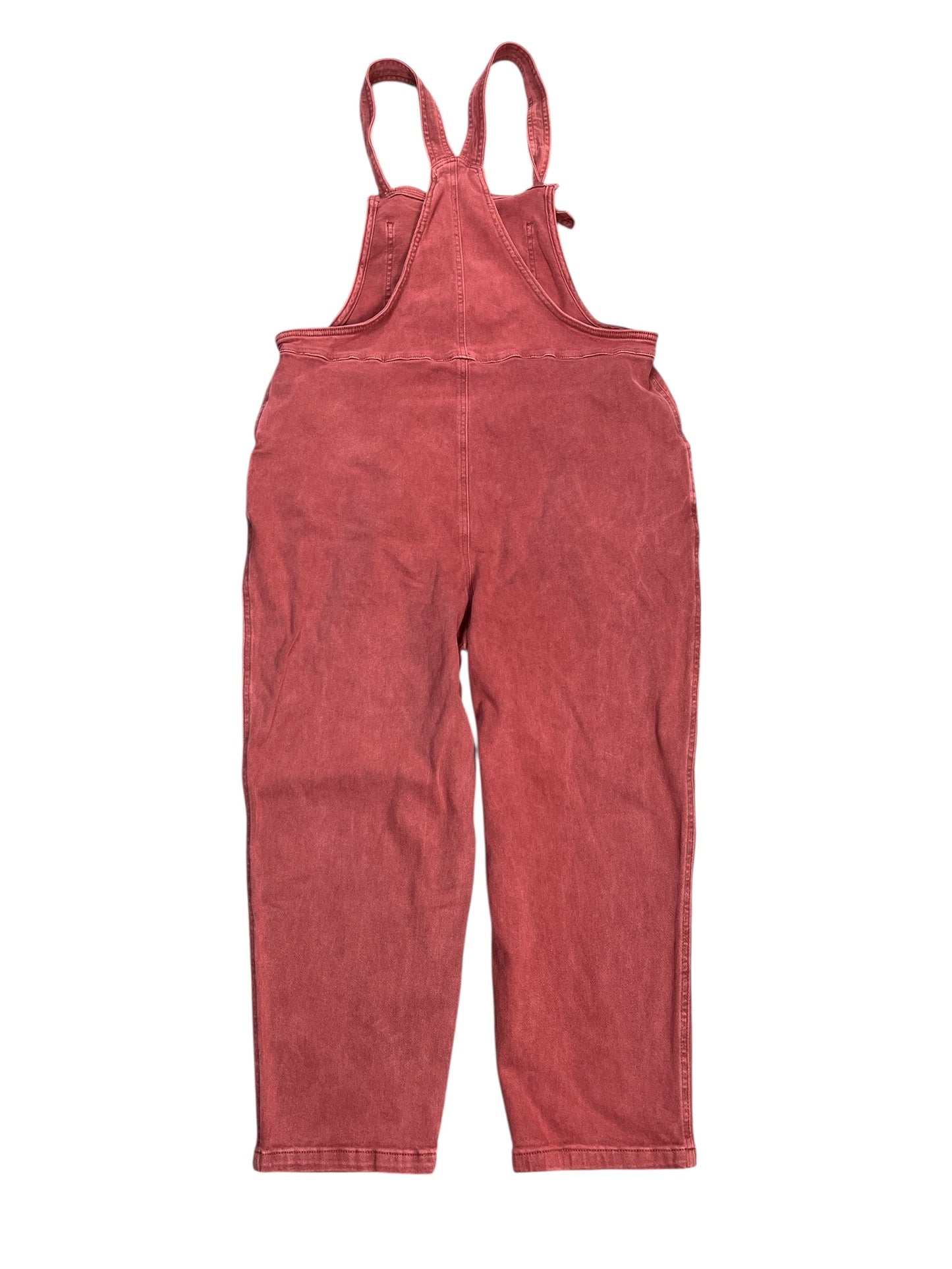 Overalls By Zenana In Pink Denim, Size:L