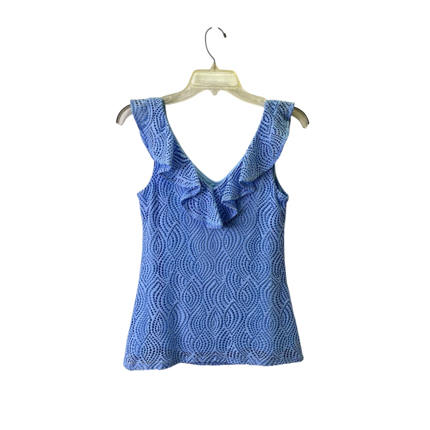 Top Sleeveless Designer By Lilly Pulitzer In Blue, Size:Xs