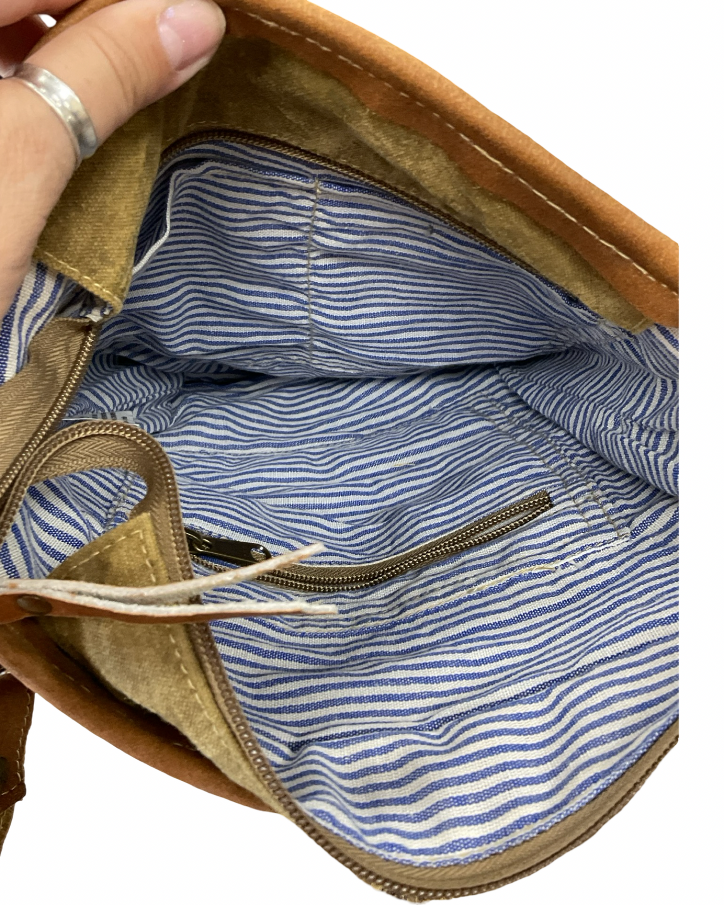 Crossbody By Clothes Mentor In Tan, Size:Large