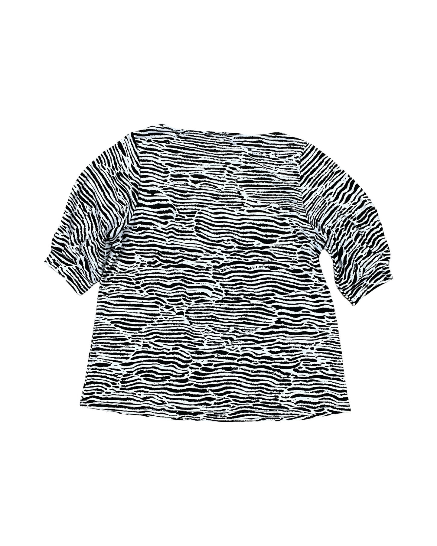 Top Ss By H&M In Black & White, Size:M